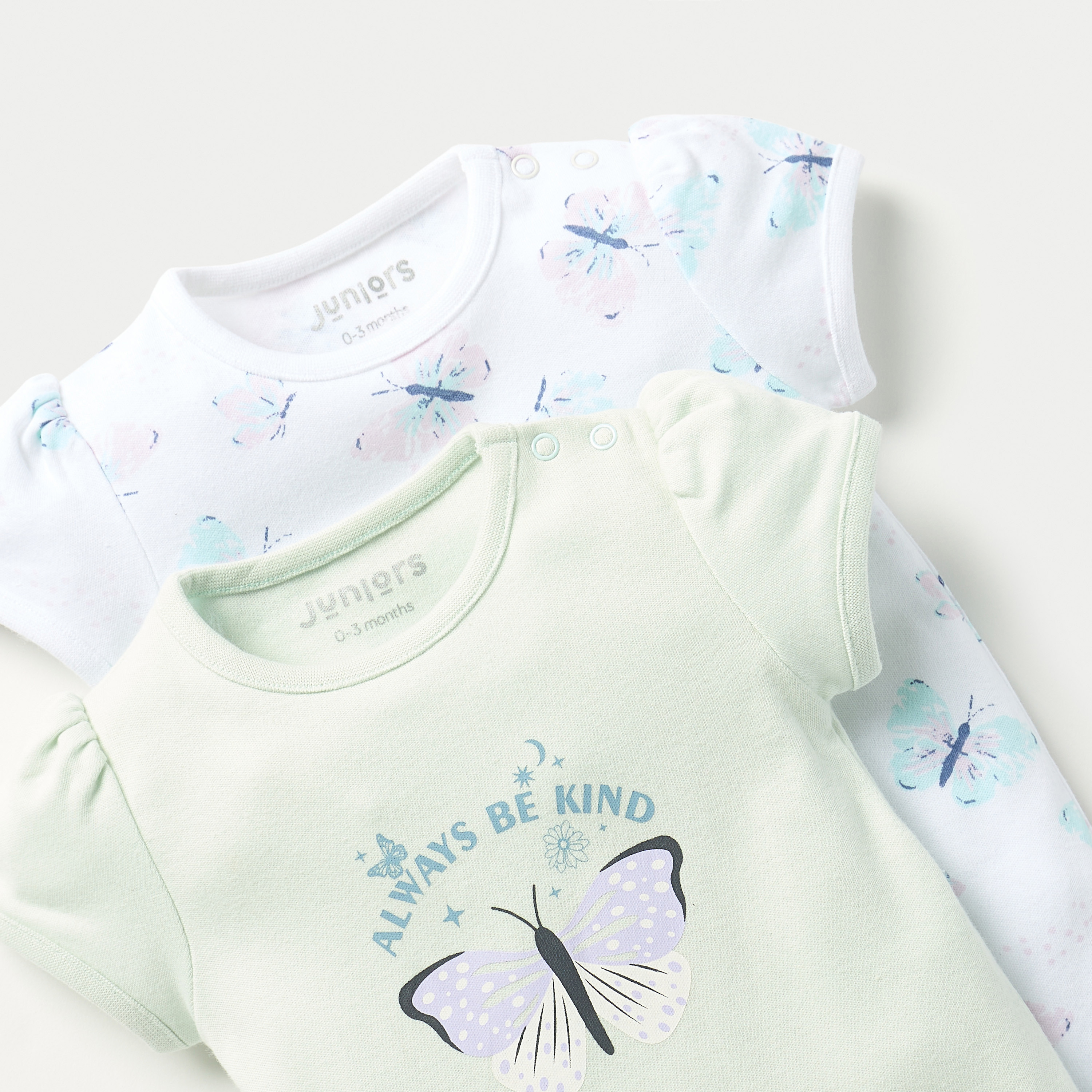 طقم أفرولات بأكمام كاب وطبعات قطعتين من جونيورز-baby-girls-clothing-rompers-image-4