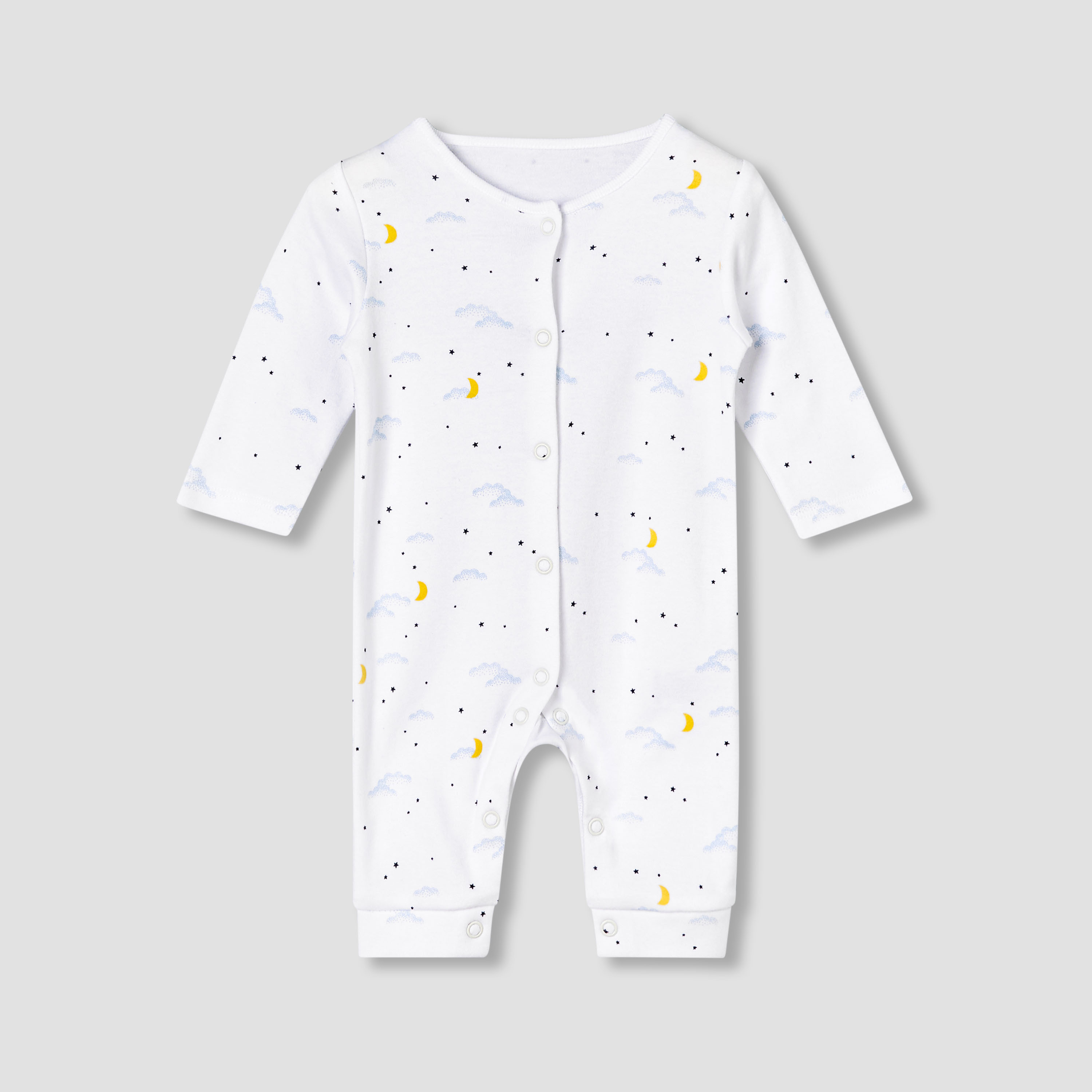 Pack of 5 Juniors Cotton Round Neck Long Sleeves Sleepsuit with Print-baby-boys-clothing-nightwear-sleepsuits-image-5