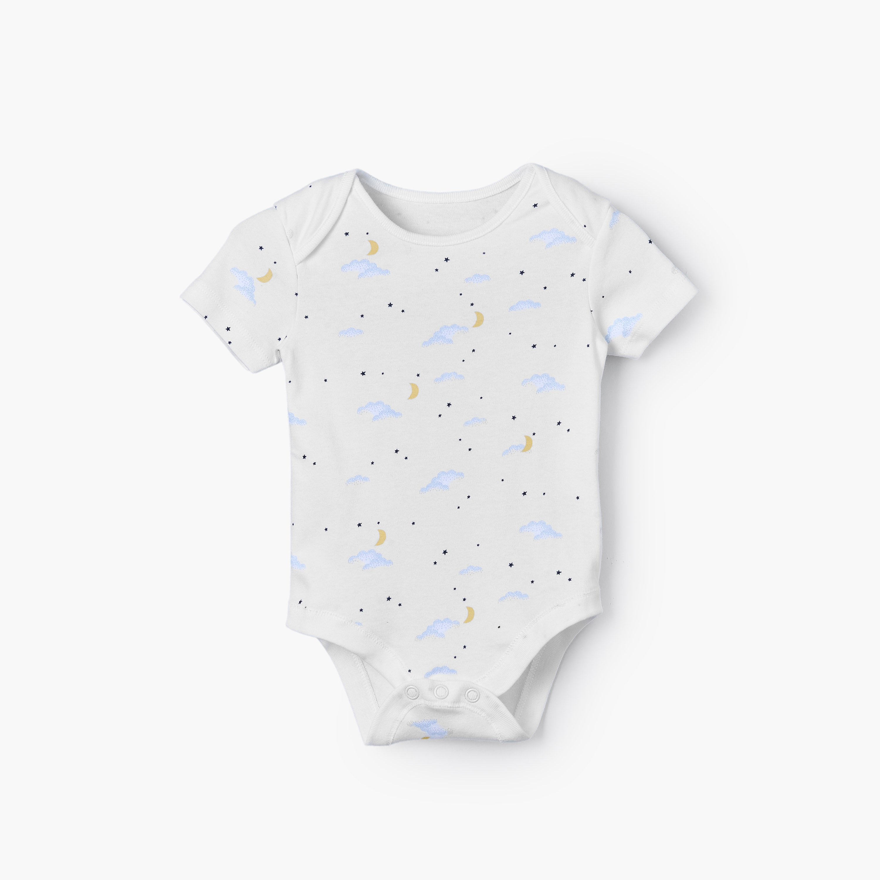 طقم بودي سوت بياقة ضيقة وأكمام قصيرة وطبعات 5 قطع من جونيورز-baby-boys-clothing-bodysuits-image-7