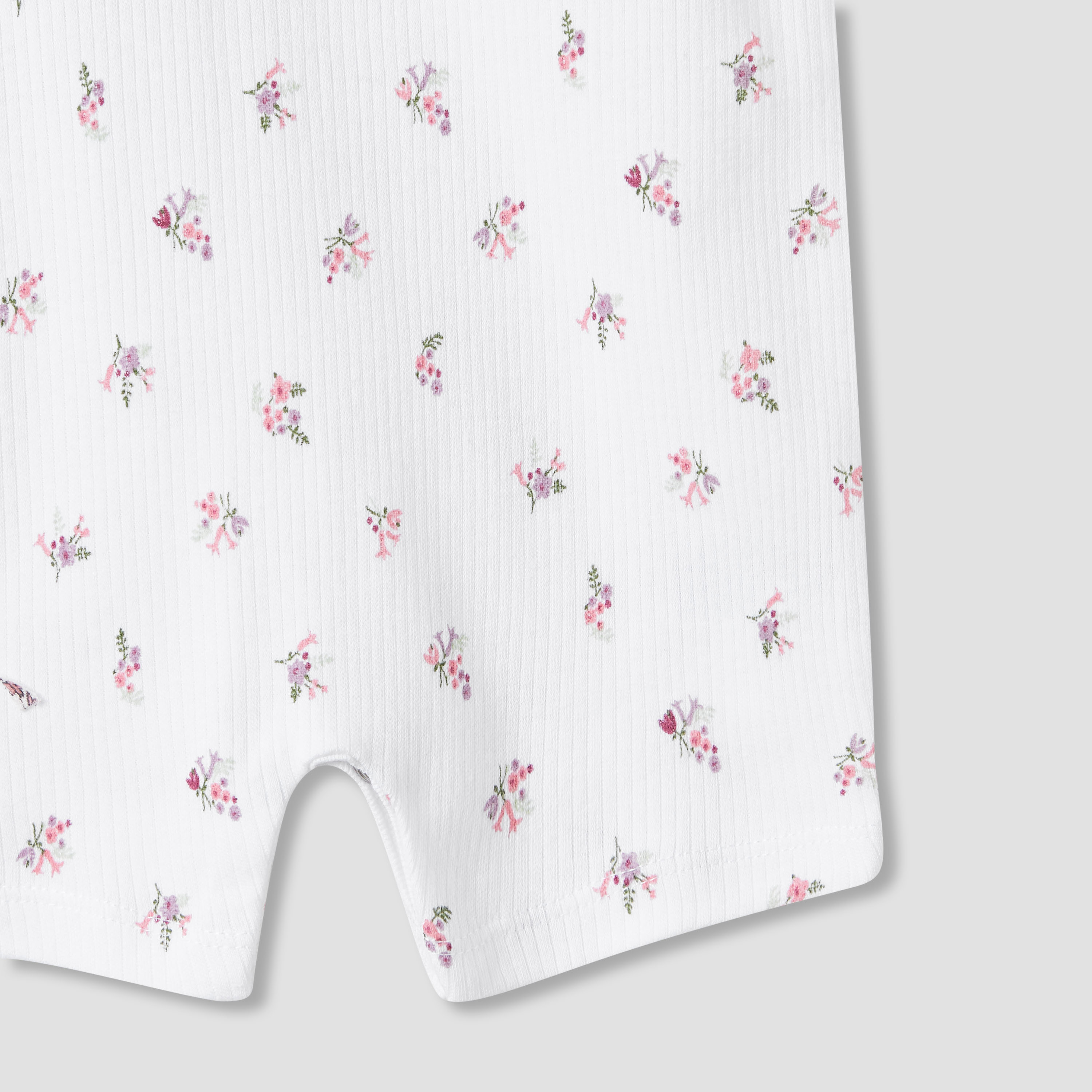 Juniors Floral Print Romper with Short Sleeves - Set of 2-baby-girls-clothing-nightwear-sleepsuits-image-5