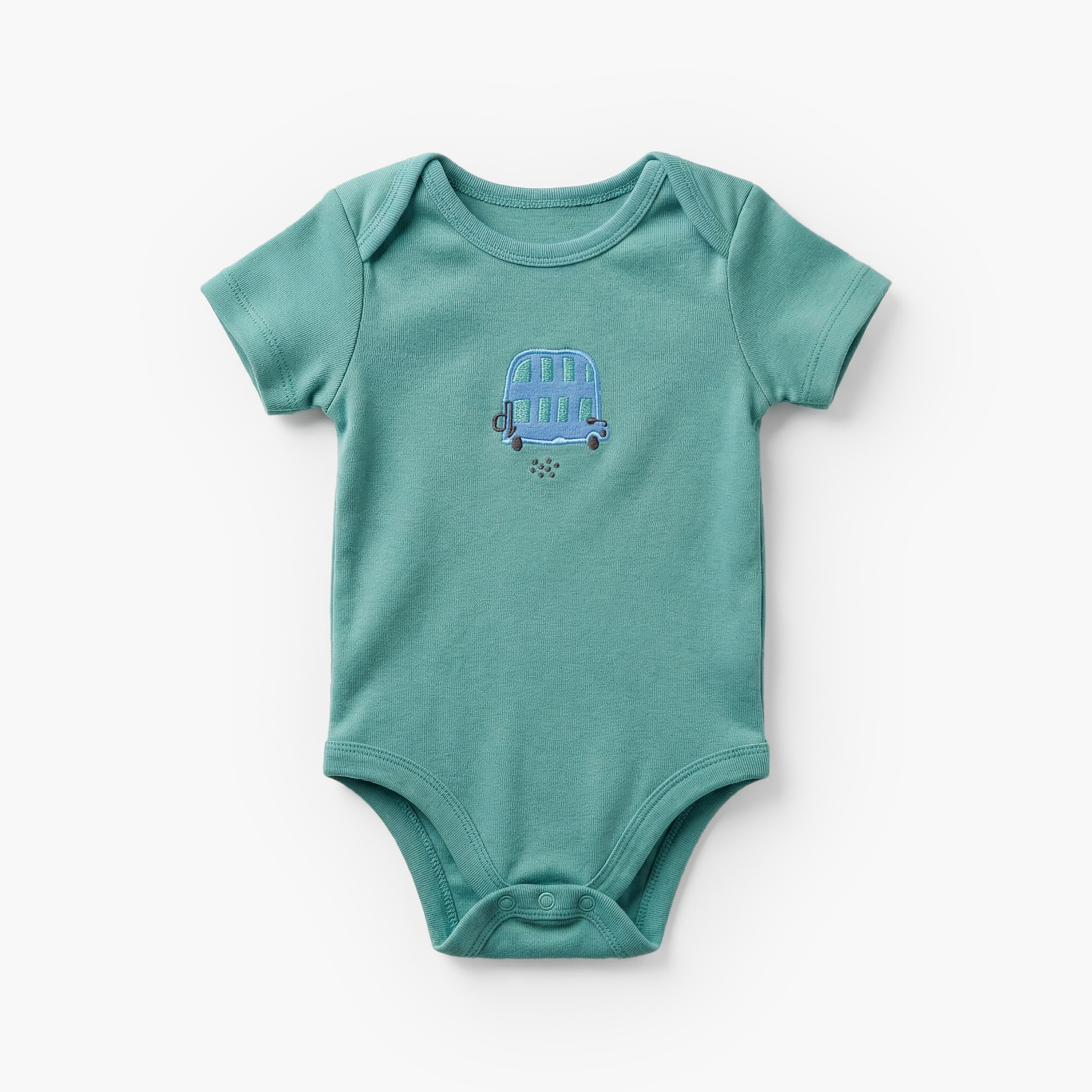 Pack of 3 Juniors Round Neck Short Sleeves Bodysuit with Snap Button Closure-baby-boys-clothing-multipacks-image-3