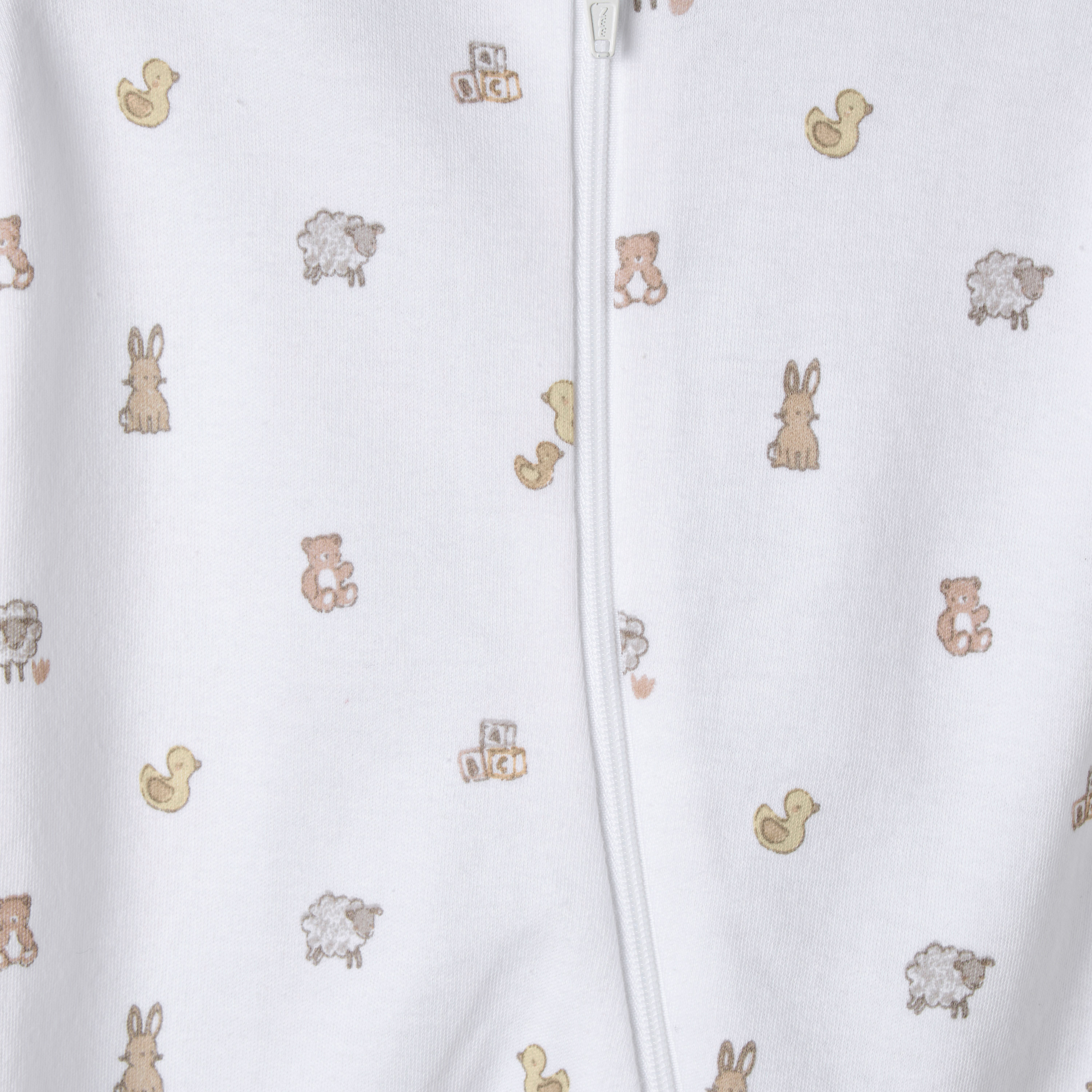 Pack of 3 Juniors Organic Cotton Round Neck Long Sleeves Sleepsuit with Print-baby-girls-clothing-nightwear-sleepsuits-image-8
