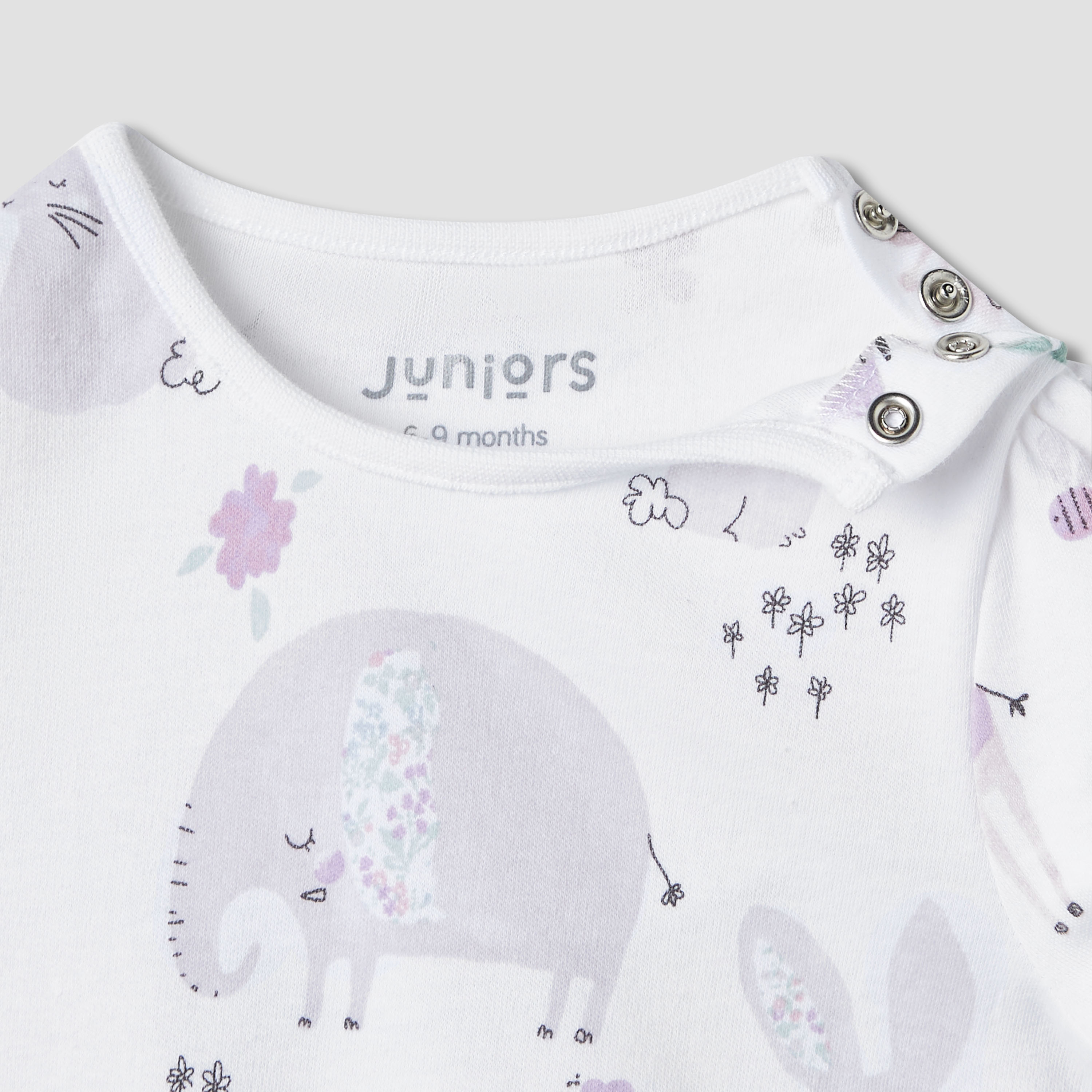 Juniors Animal Print Romper with Short Sleeves - Set of 2-girls-clothing-rompers-image-4