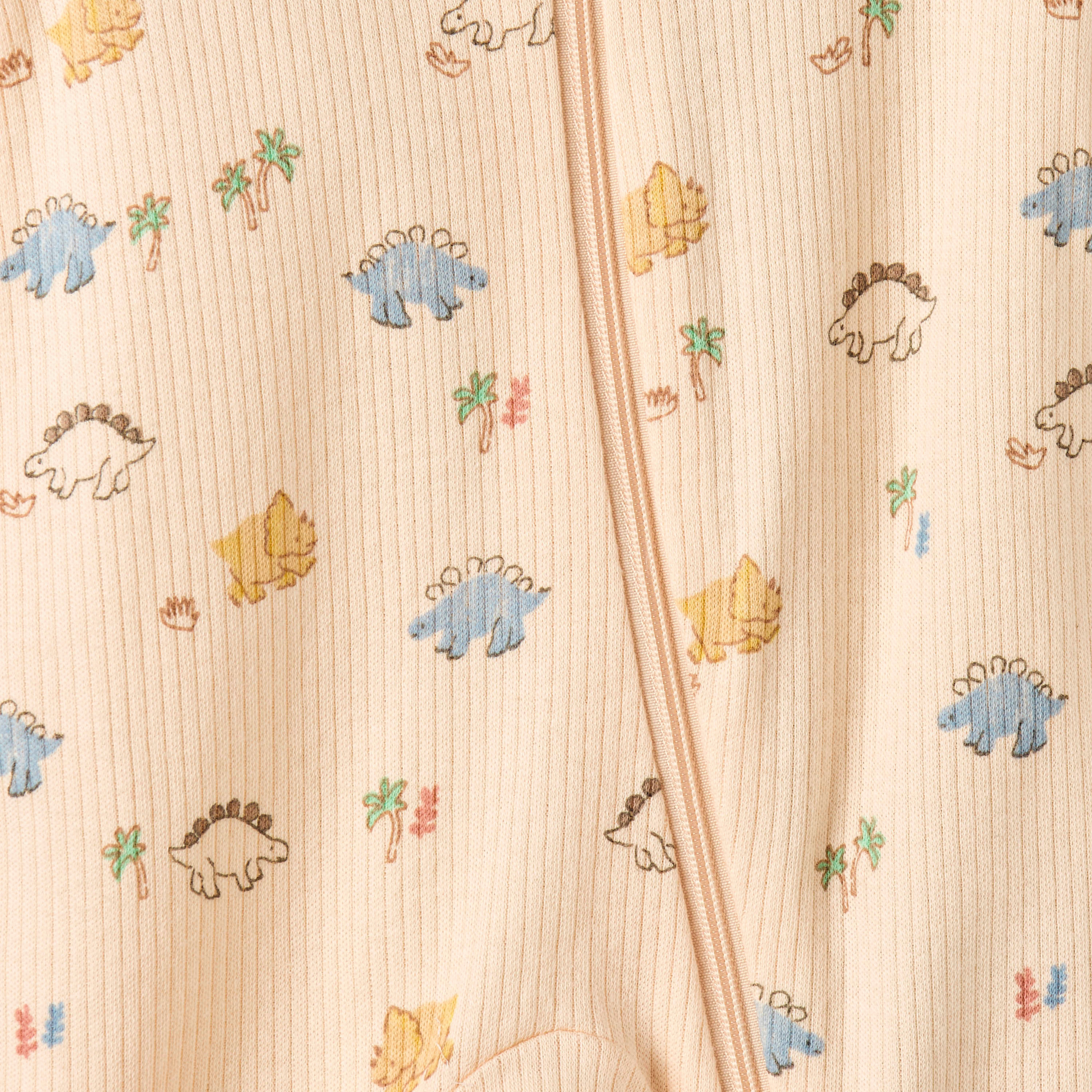 Pack of 3 Juniors Organic Cotton Crew Neck Long Sleeves Sleepsuit with Print-baby-boys-clothing-nightwear-sleepsuits-image-7