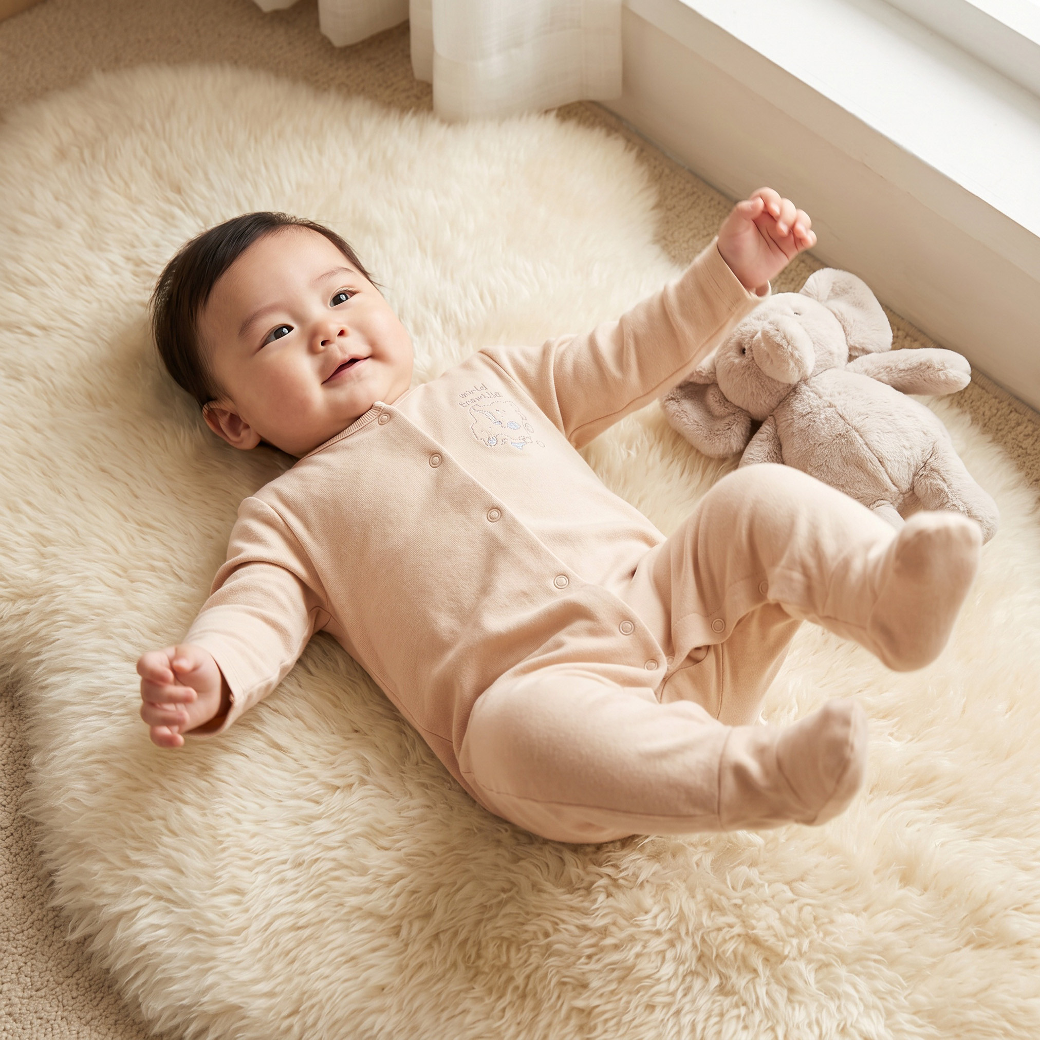 Pack of 3 Juniors Cotton Crew Neck Long Sleeves Sleepsuit with Snap Button Closure-baby-boys-clothing-nightwear-sleepsuits-image-2