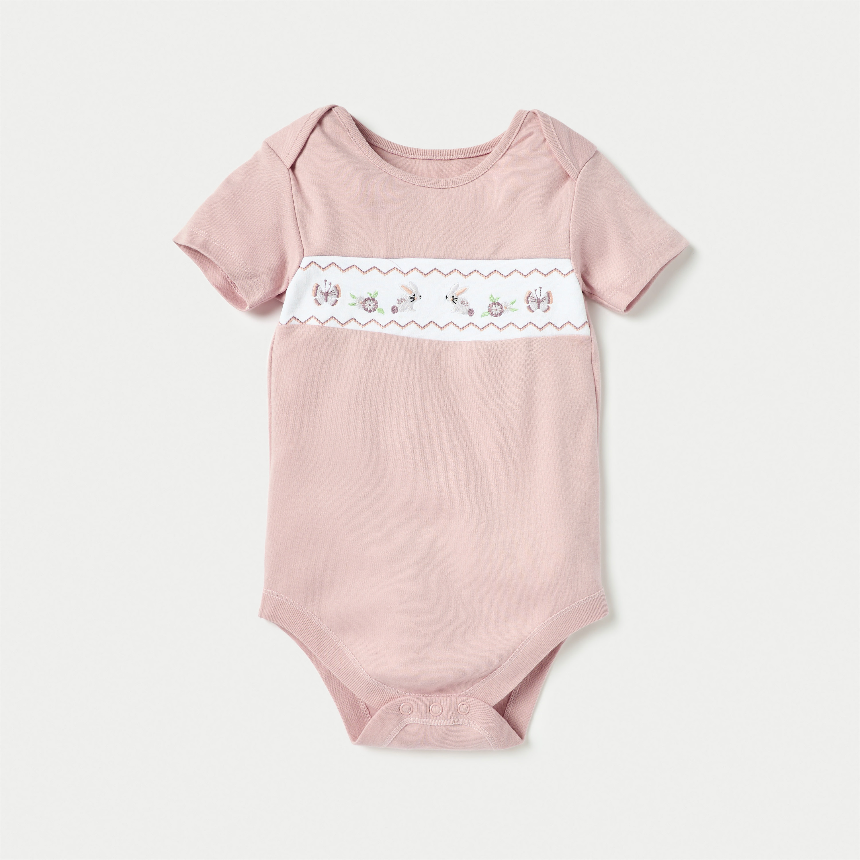 Juniors Animal Print Bodysuit with Snap Button Closure - Set of 3-baby-girls-clothing-bodysuits-image-4