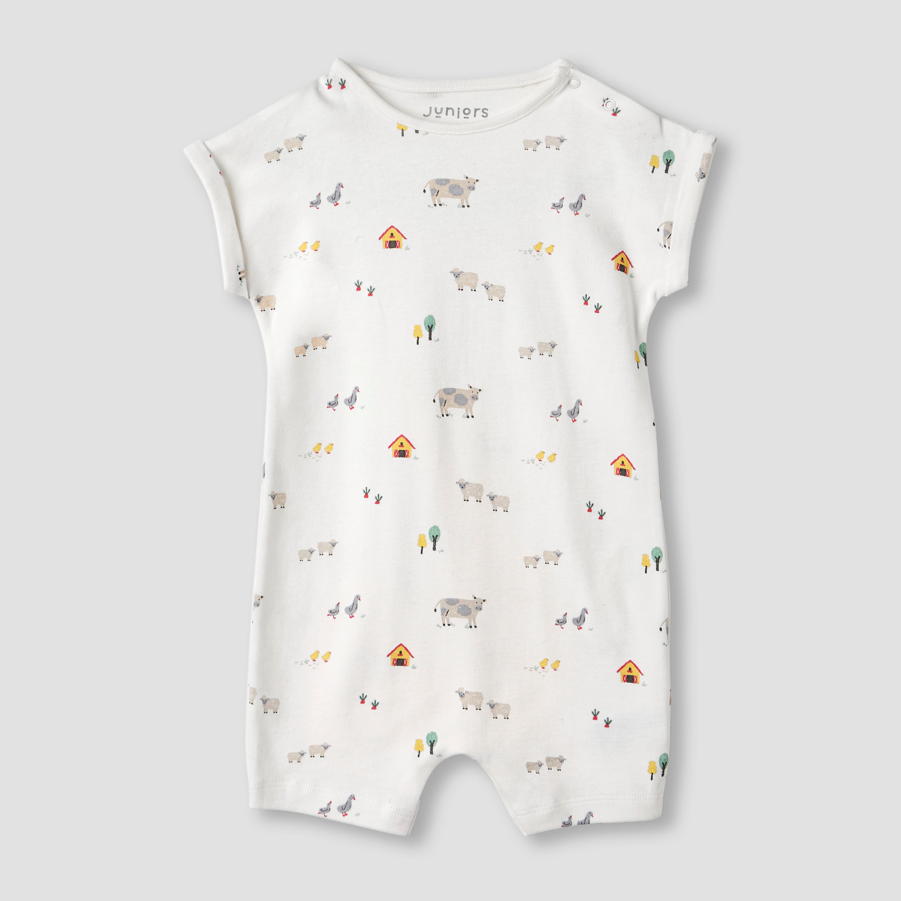 رومبر بطبعات وأكمام ممتدة من جونيورز - طقم من قطعتين-baby-boys-clothing-rompers-image-3