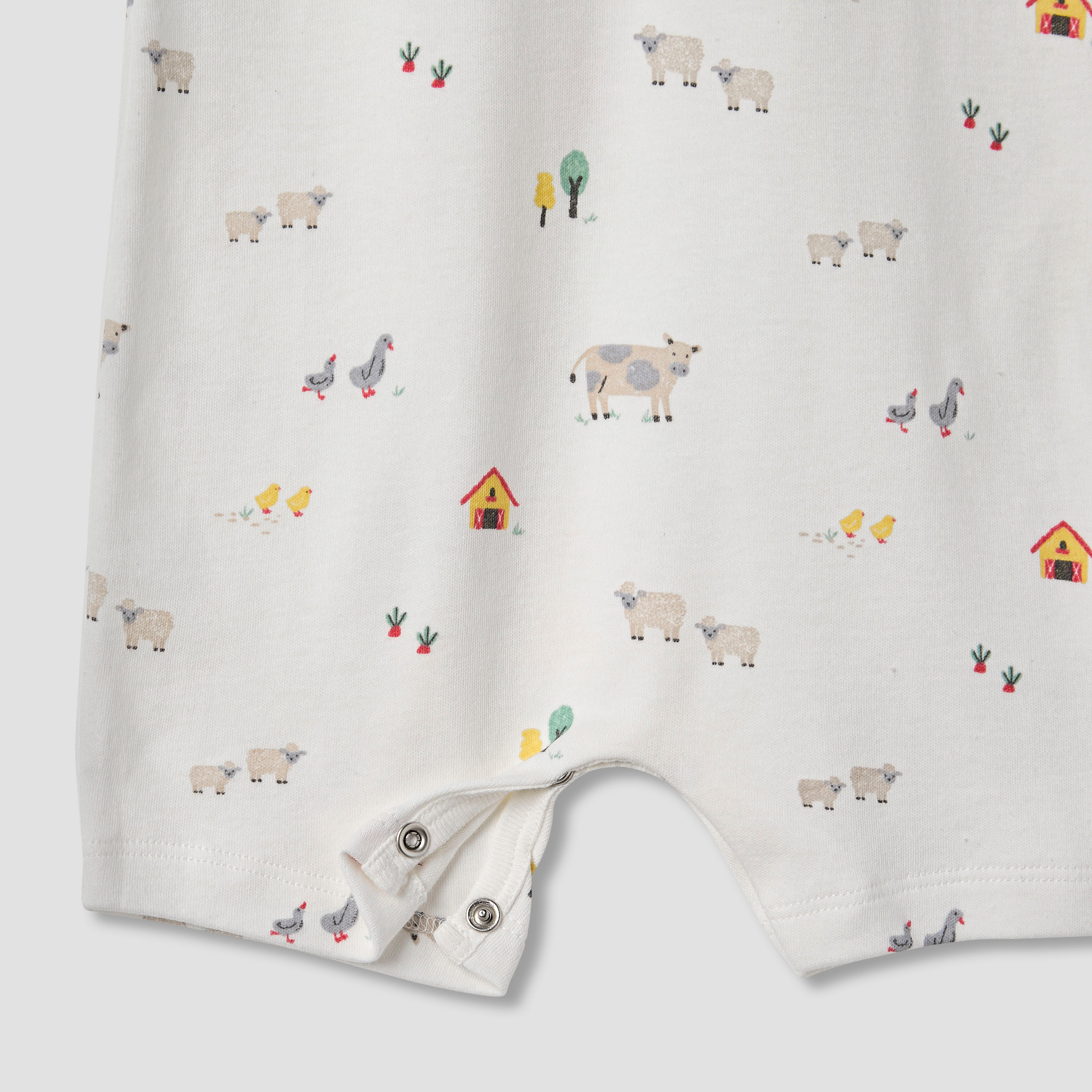 رومبر بطبعات وأكمام ممتدة من جونيورز - طقم من قطعتين-baby-boys-clothing-rompers-image-1