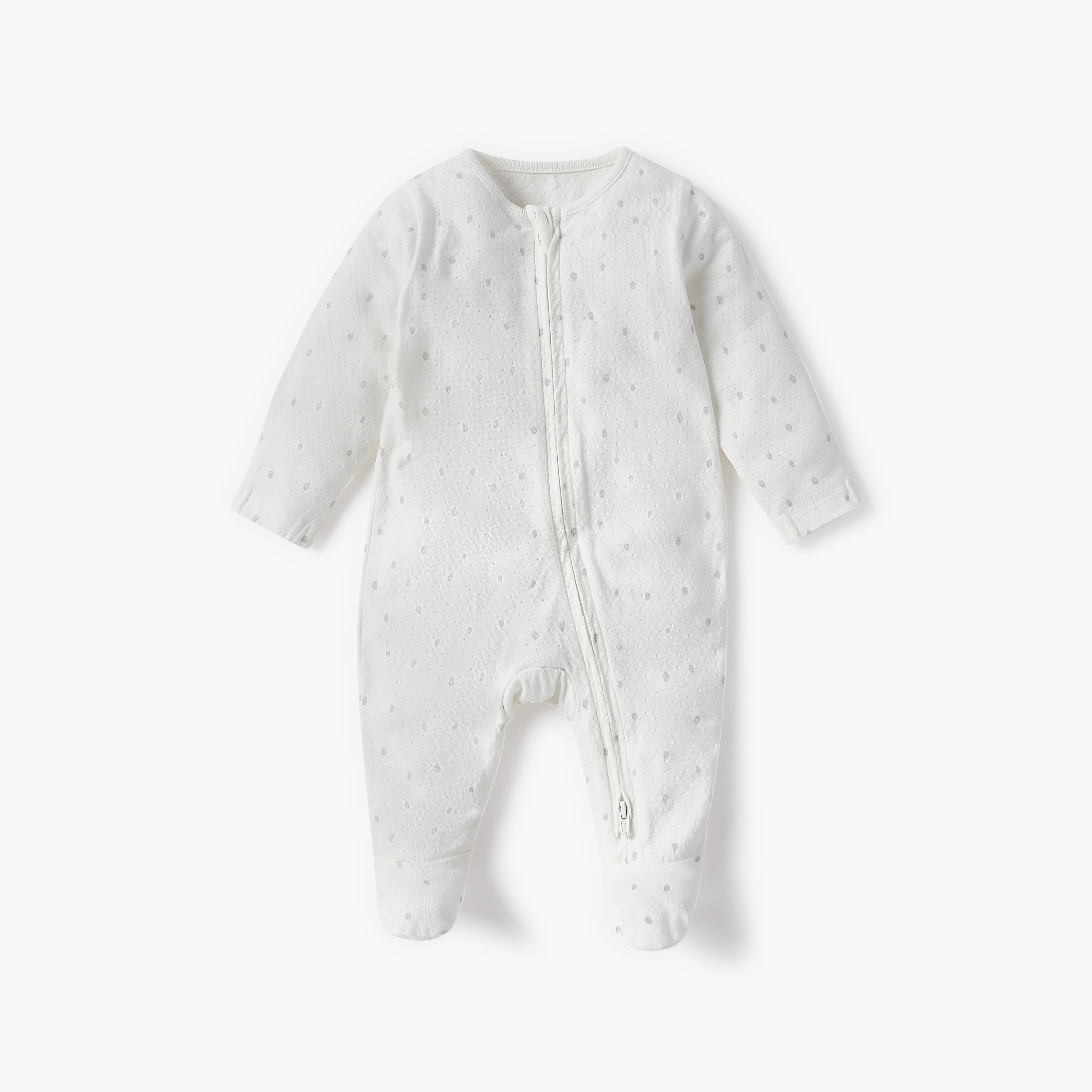 Juniors Printed Closed Feet Sleepsuit with Zipper Closure - Set of 3-baby-girls-clothing-nightwear-sleepsuits-image-4