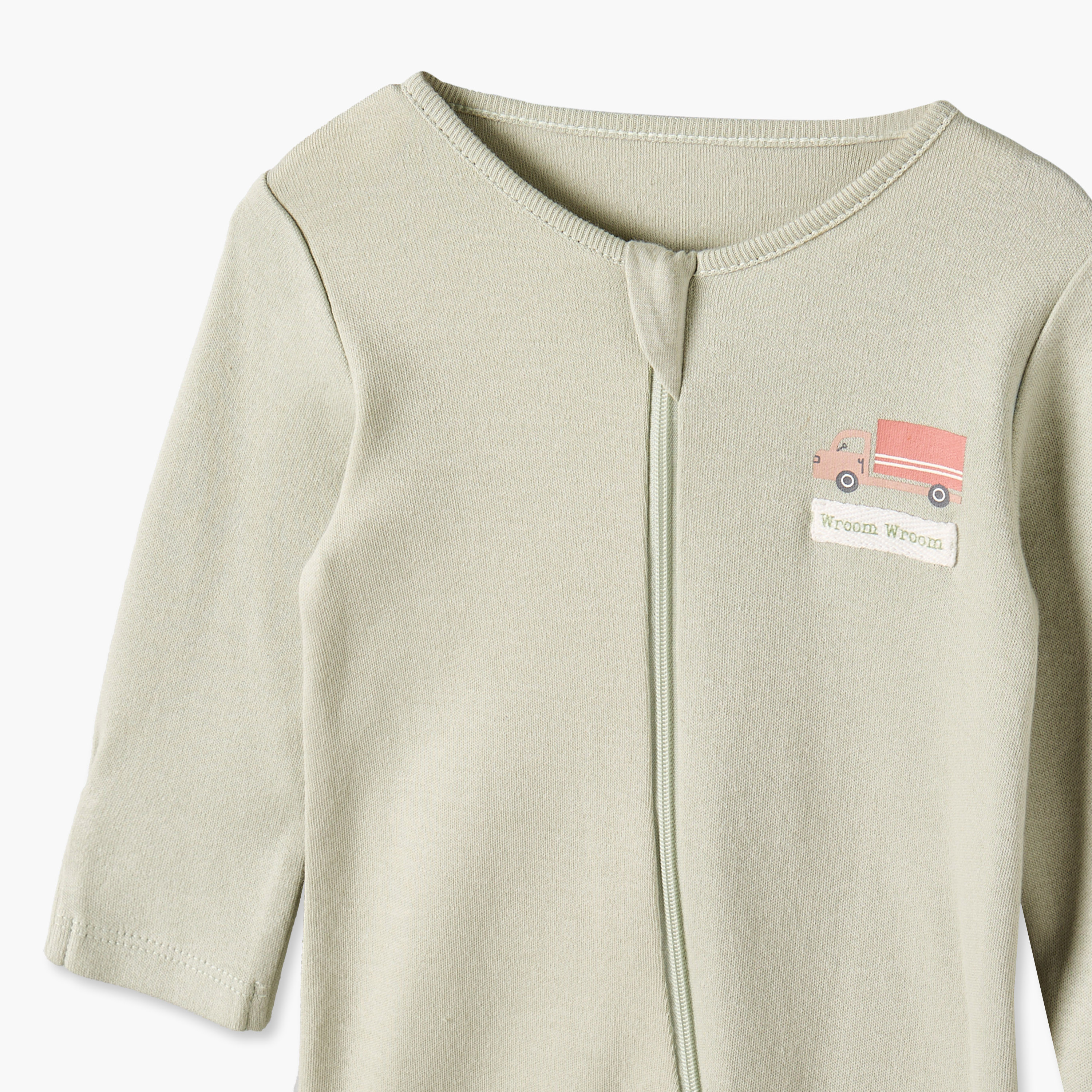 طقم بدلات نوم قطنية بياقة ضيقة وأكمام طويلة وسحّاب إغلاق من جونيورز - 3 قطع-baby-boys-clothing-nightwear-sleepsuits-image-7