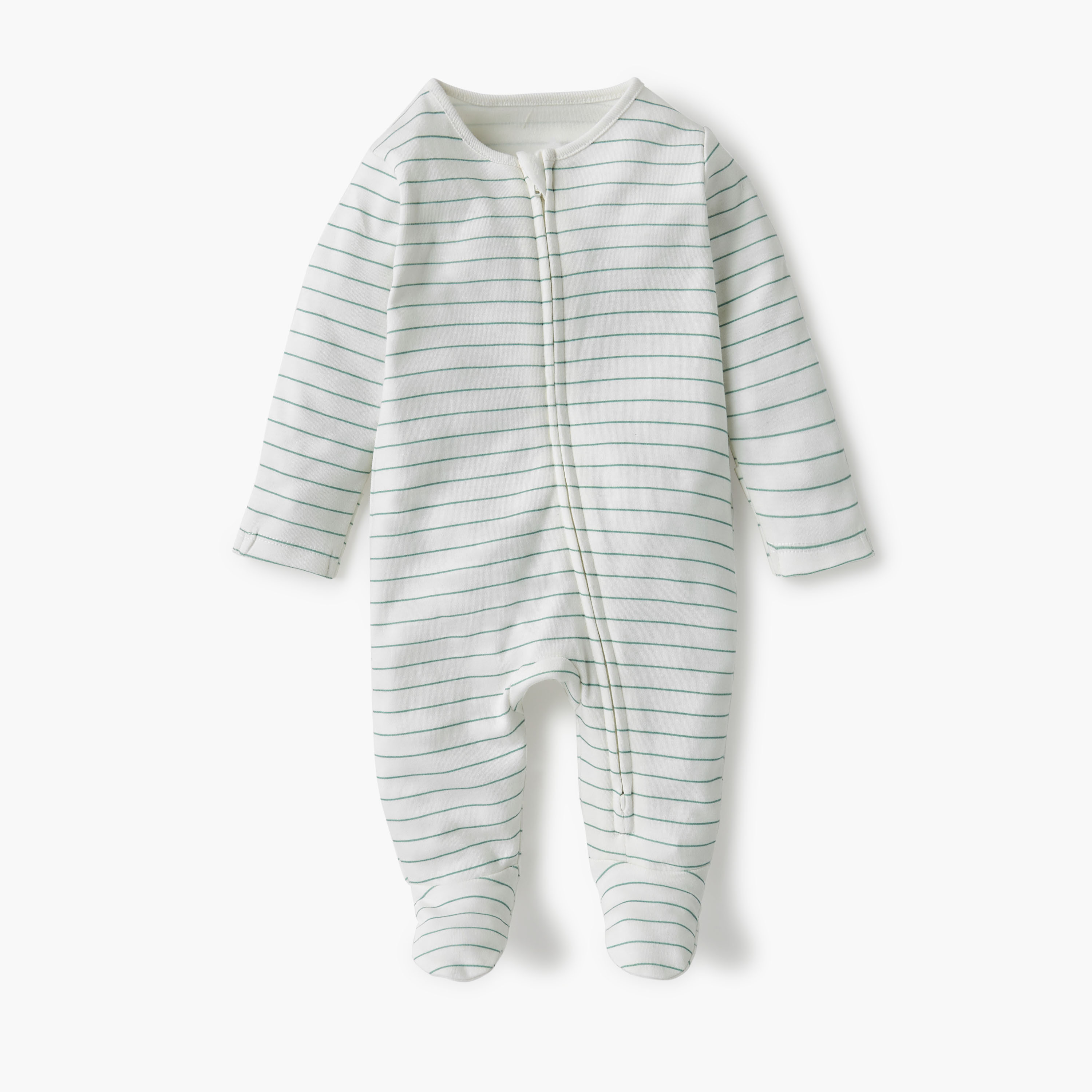 Juniors Assorted Sleepsuit with Long Sleeves and Zip Closure - Set of 3-baby-boys-clothing-nightwear-sleepsuits-image-3