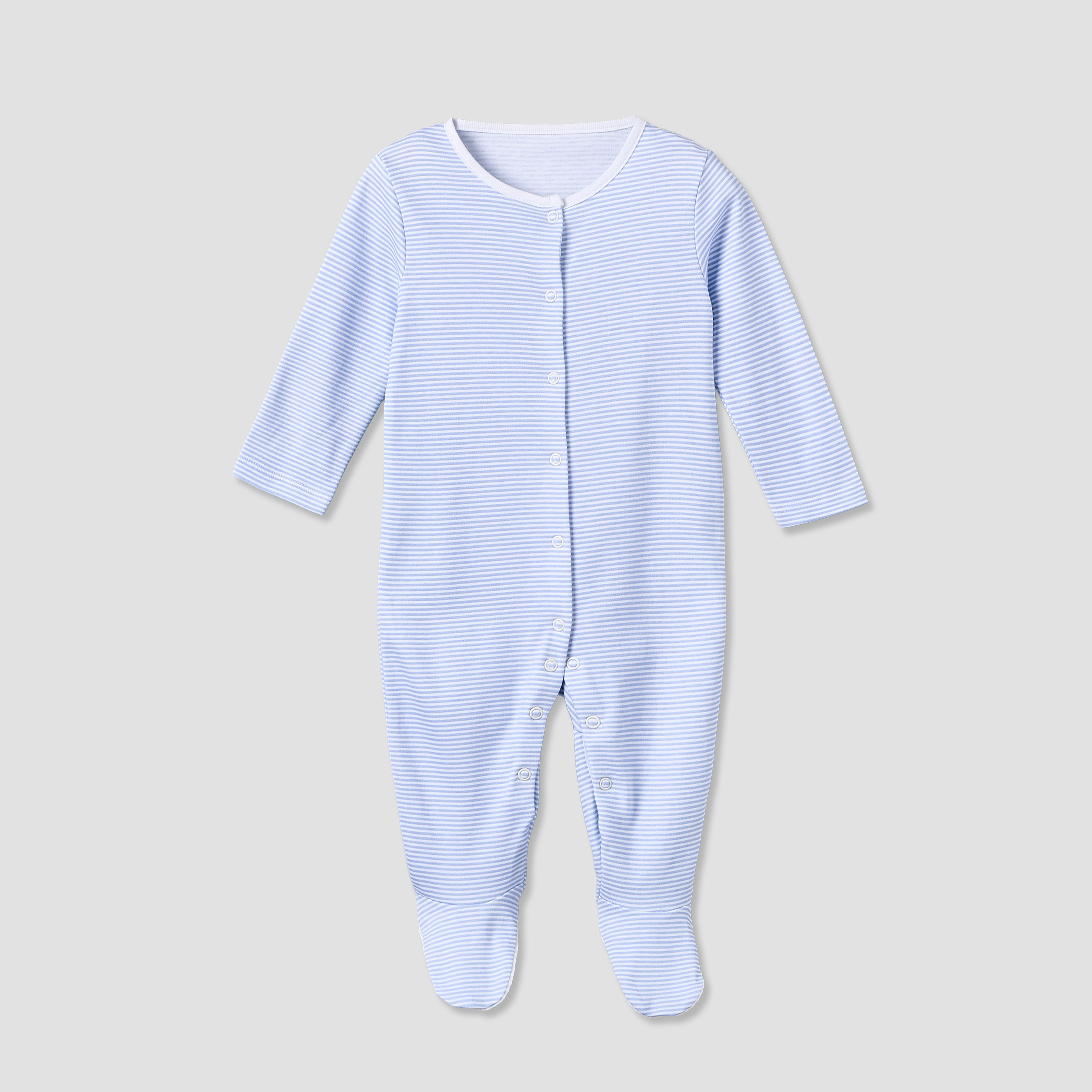 Pack of 3 Juniors Cotton Crew Neck Long Sleeves Sleepsuit with Assorted Print-baby-boys-clothing-nightwear-sleepsuits-image-3