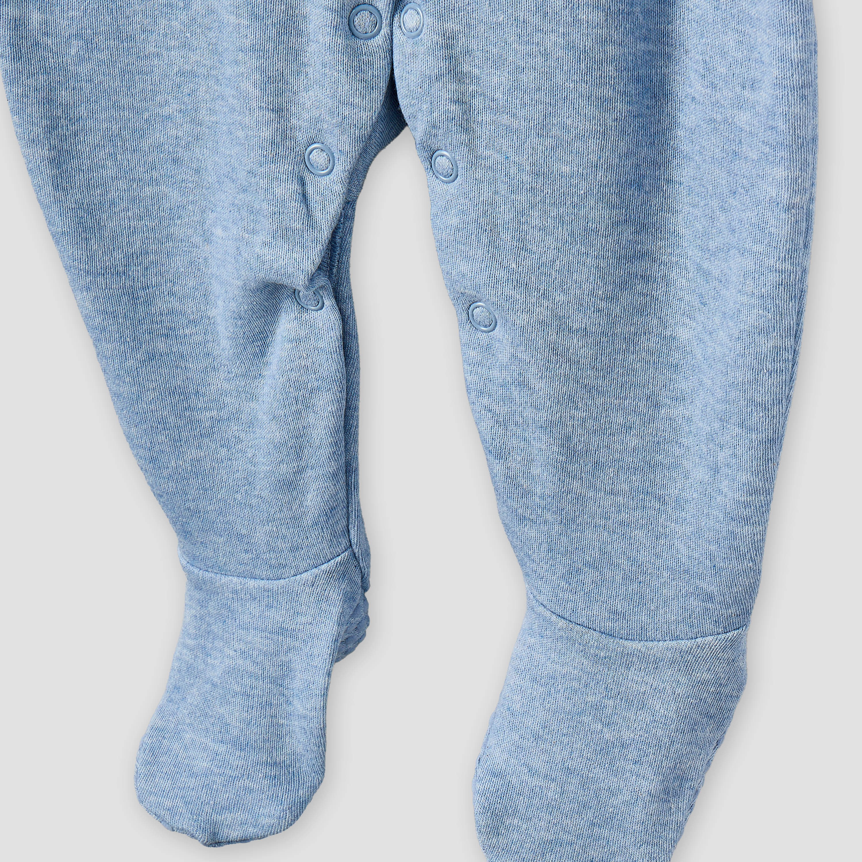 Pack of 3 Juniors Cotton Crew Neck Long Sleeves Sleepsuit with Assorted Print-baby-boys-clothing-nightwear-sleepsuits-image-7