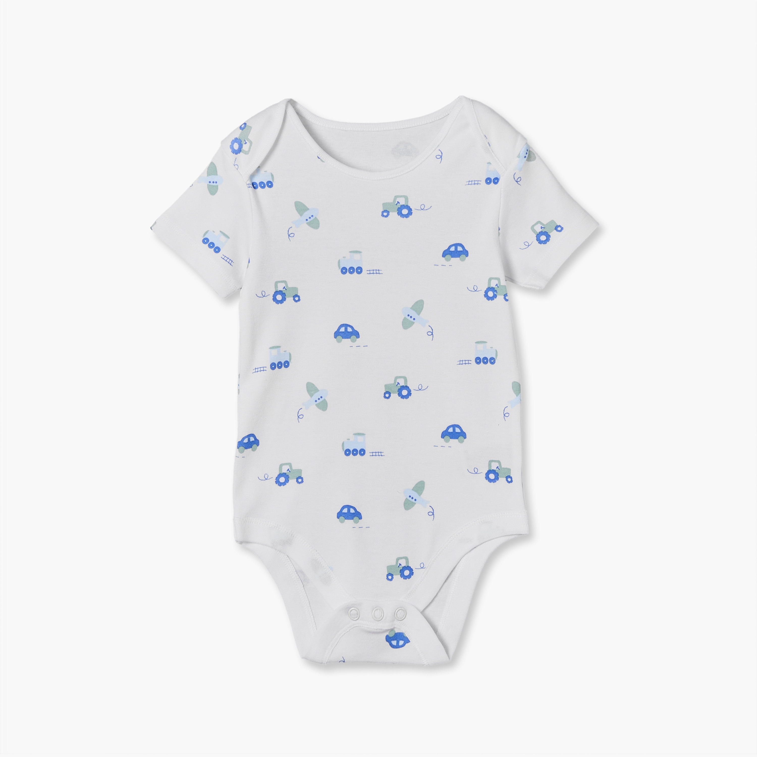 طقم بودي سوت قطن 3 قطع برقبة ضيقة وأكمام قصيرة وطبعات من جونيورز-baby-boys-clothing-bodysuits-image-5