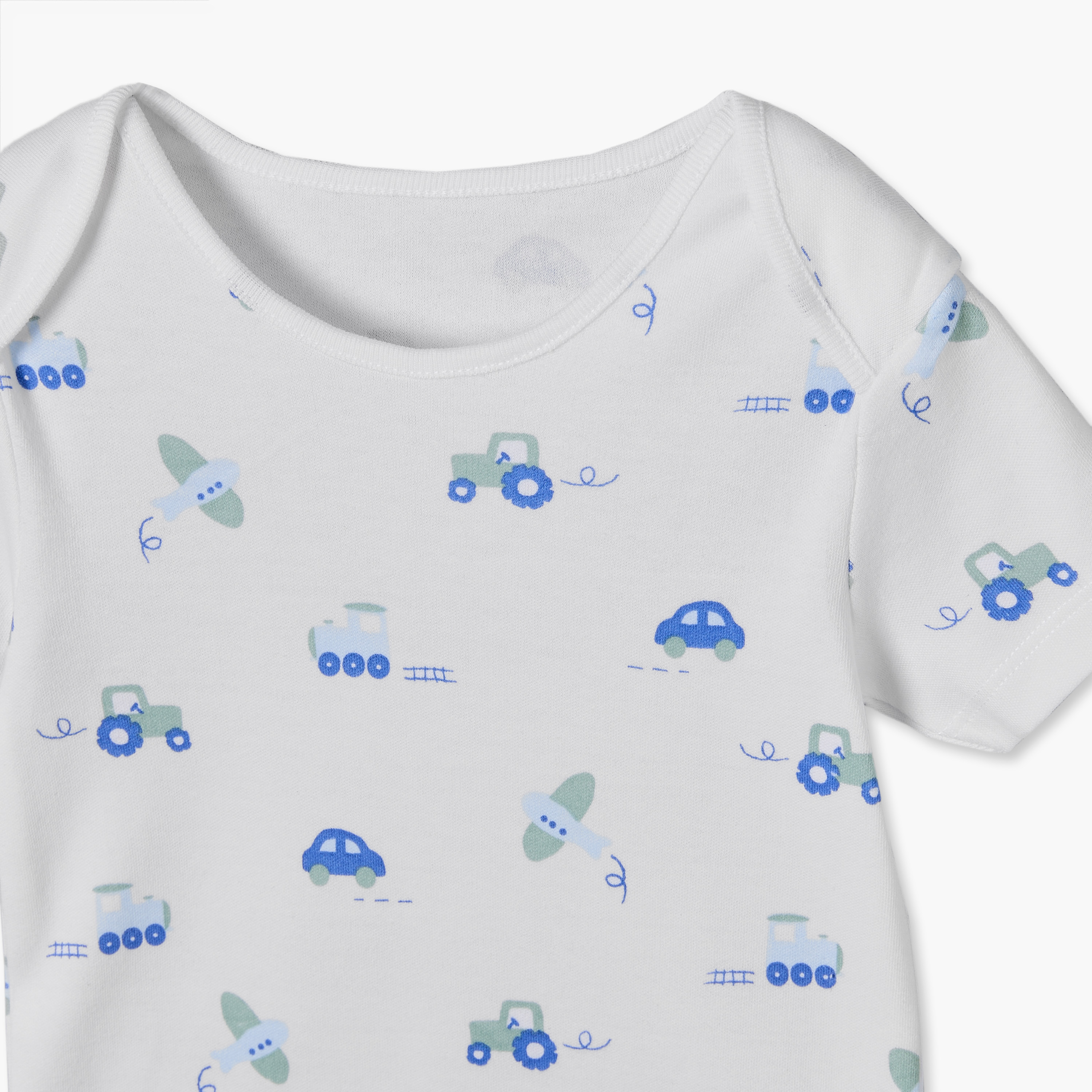 طقم بودي سوت قطن 3 قطع برقبة ضيقة وأكمام قصيرة وطبعات من جونيورز-baby-boys-clothing-bodysuits-image-7