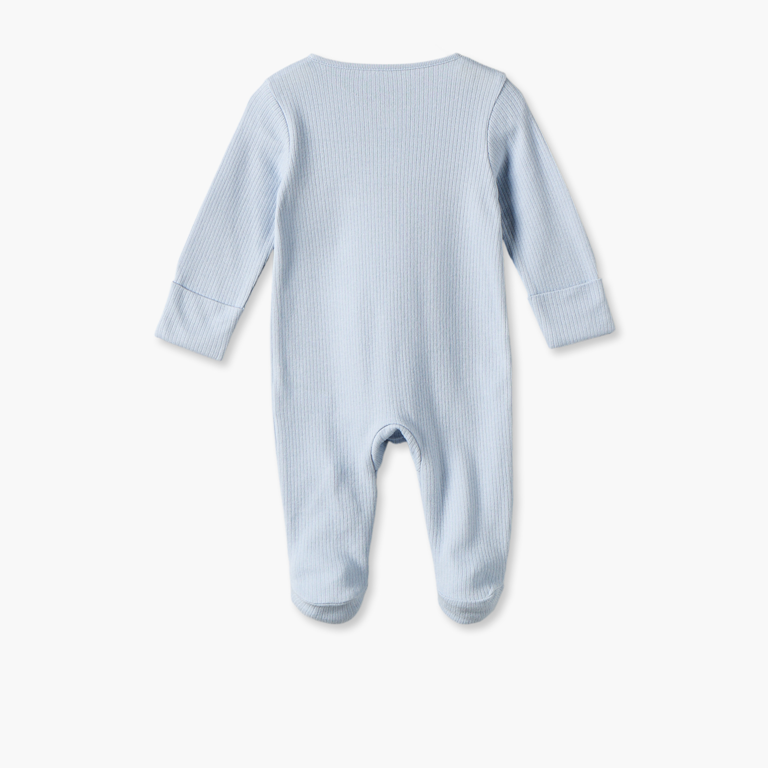 Pack of 3 Juniors Cotton Crew Neck Long Sleeves Sleepsuit with Zip Closure-baby-boys-clothing-nightwear-sleepsuits-image-4