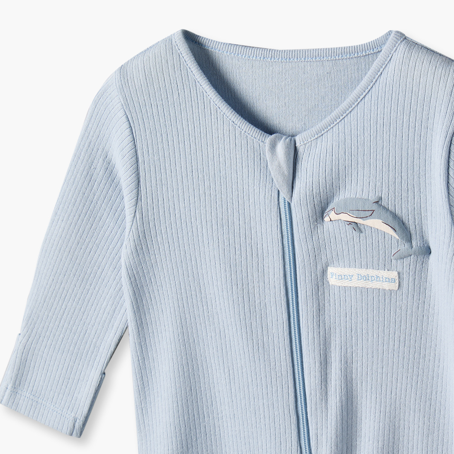 Pack of 3 Juniors Cotton Crew Neck Long Sleeves Sleepsuit with Zip Closure-baby-boys-clothing-nightwear-sleepsuits-image-7