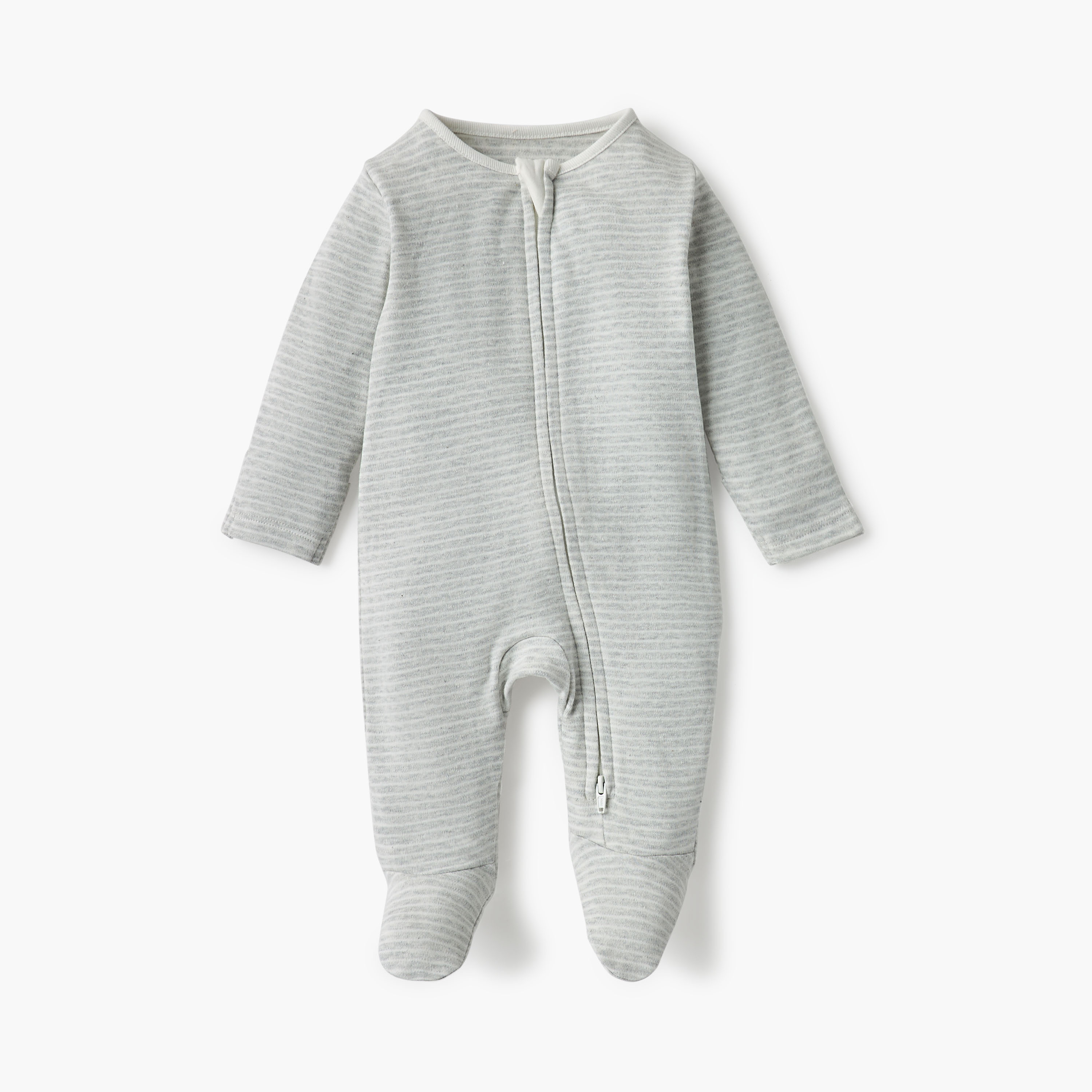 Juniors Assorted Sleepsuit with Long Sleeves and Zip Closure - Set of 3-baby-boys-clothing-nightwear-sleepsuits-image-4
