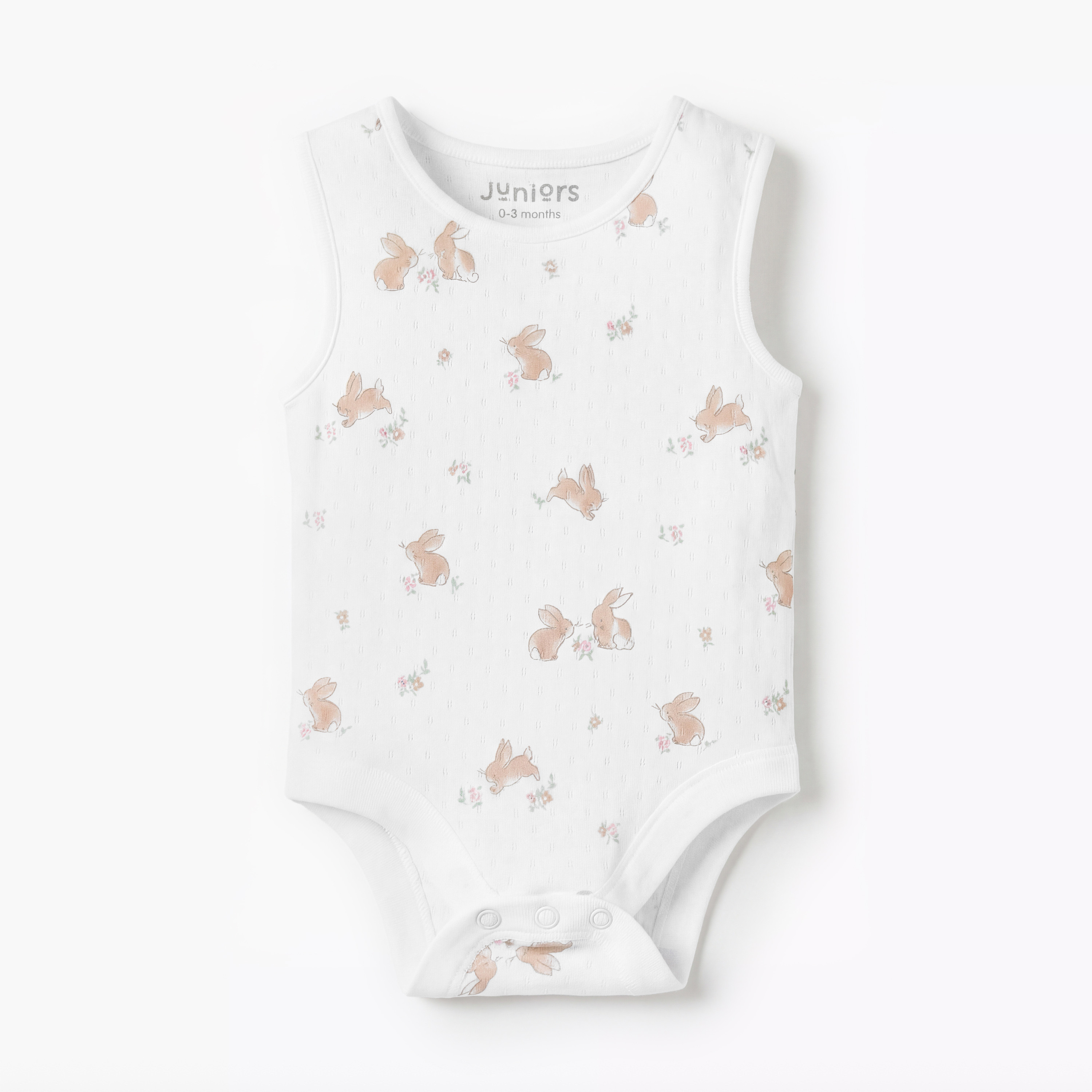 Pack of 7 Juniors Cotton Round Neck Sleeveless Bodysuit with Snap Button Closure-baby-girls-clothing-multipacks-image-2