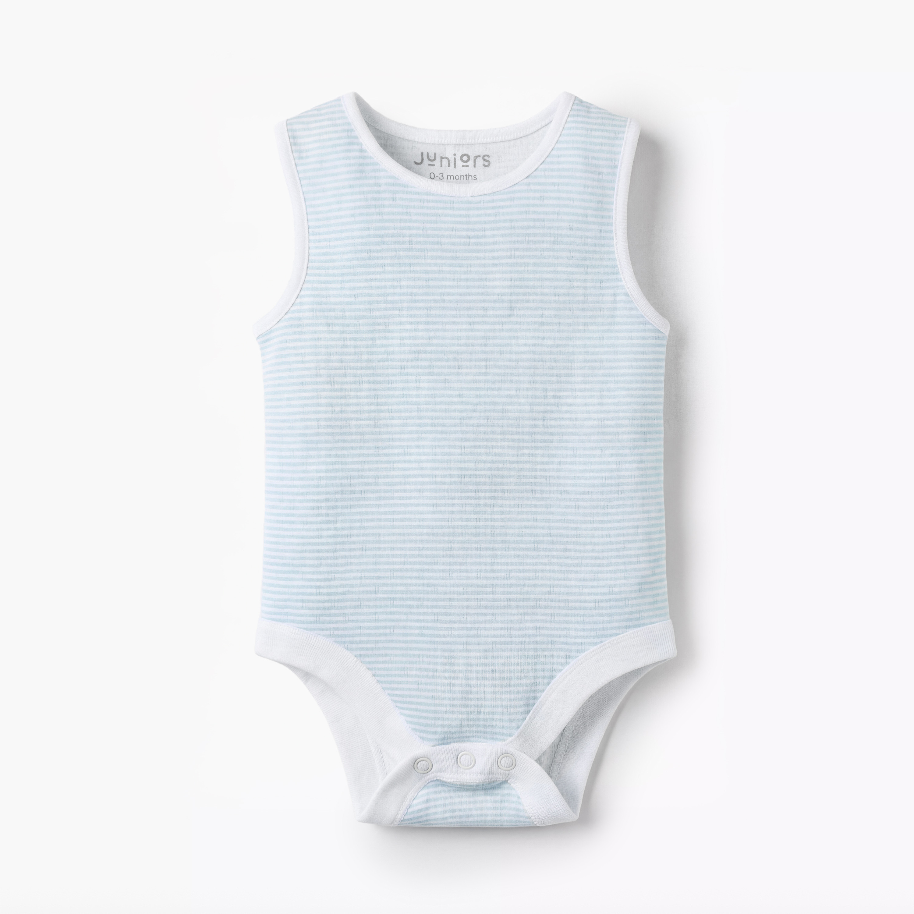 Pack of 7 Juniors Cotton Round Neck Sleeveless Bodysuit with Snap Button Closure-baby-girls-clothing-multipacks-image-3