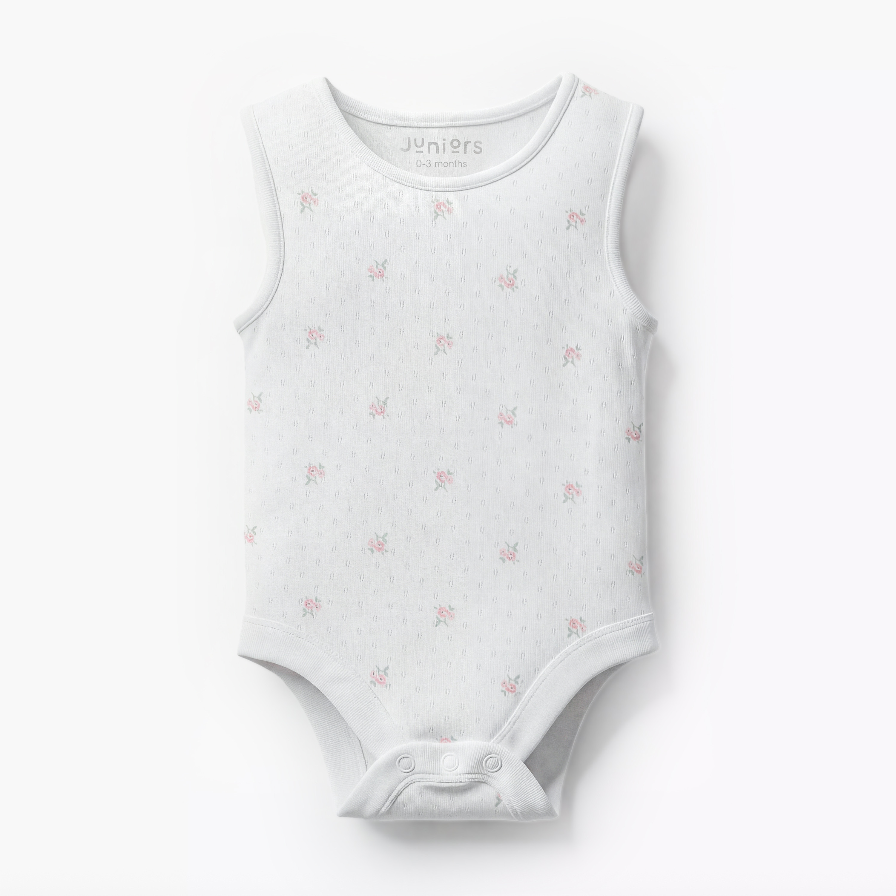 Pack of 7 Juniors Cotton Round Neck Sleeveless Bodysuit with Snap Button Closure-baby-girls-clothing-multipacks-image-4