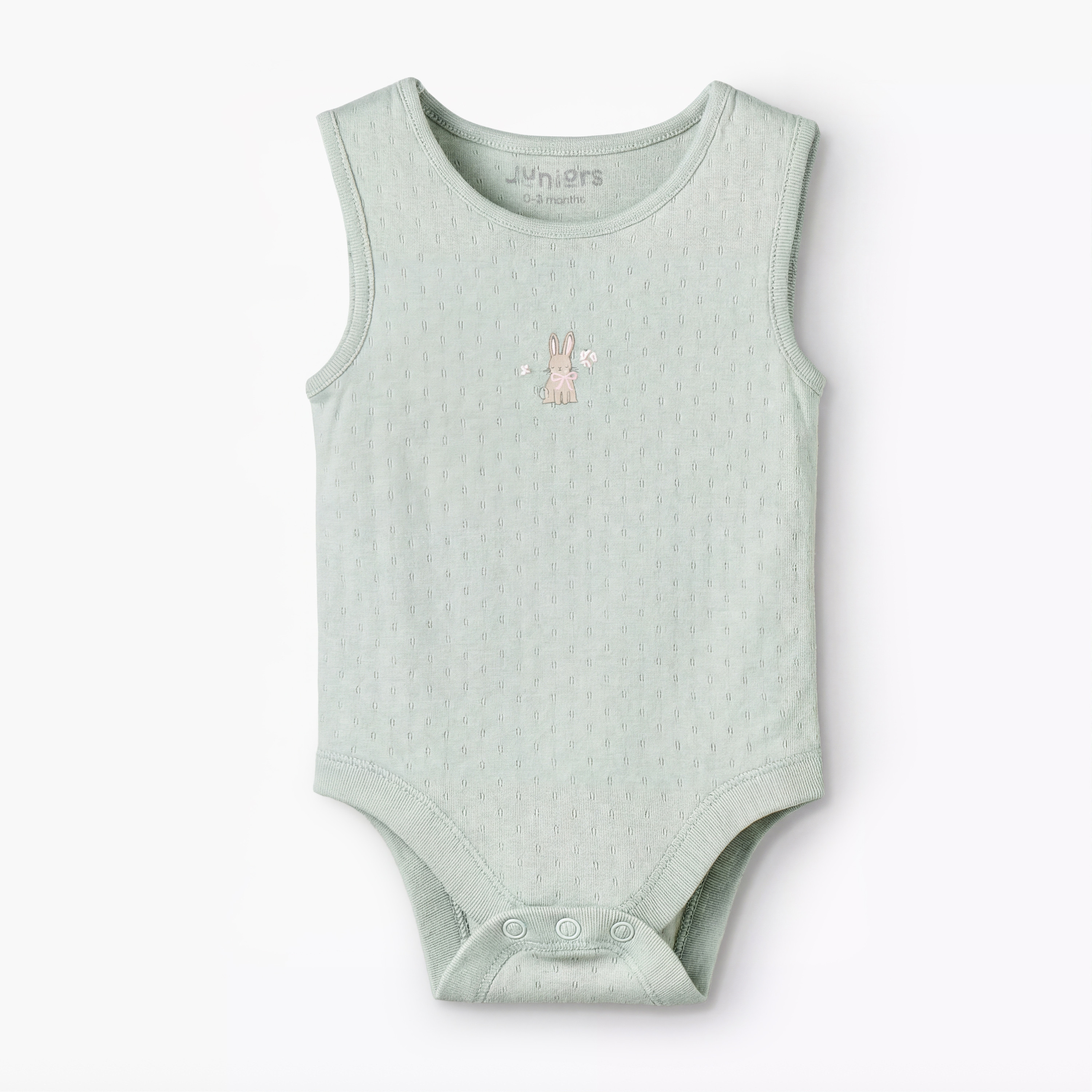 Pack of 7 Juniors Cotton Round Neck Sleeveless Bodysuit with Snap Button Closure-baby-girls-clothing-multipacks-image-5