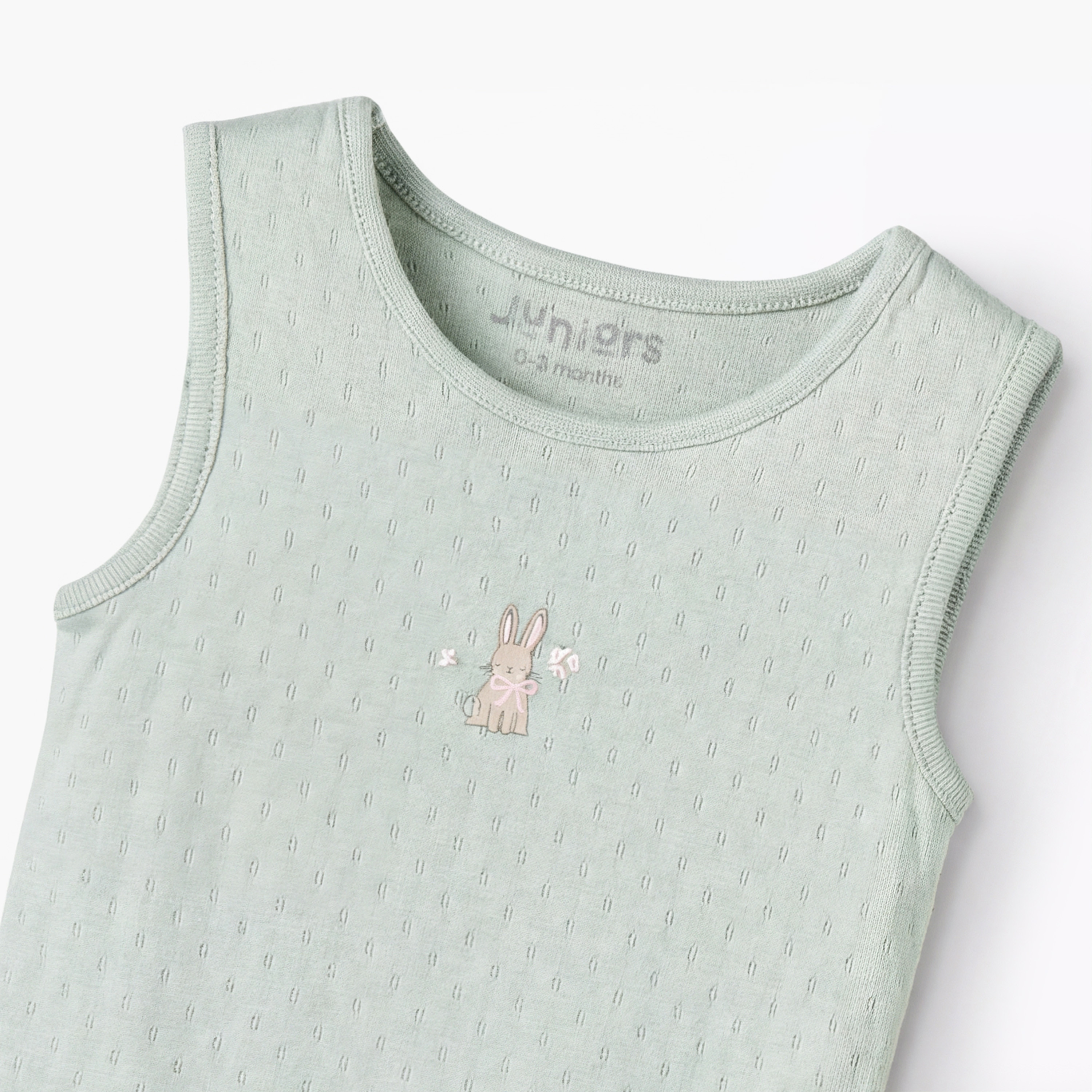 Pack of 7 Juniors Cotton Round Neck Sleeveless Bodysuit with Snap Button Closure-baby-girls-clothing-multipacks-image-6