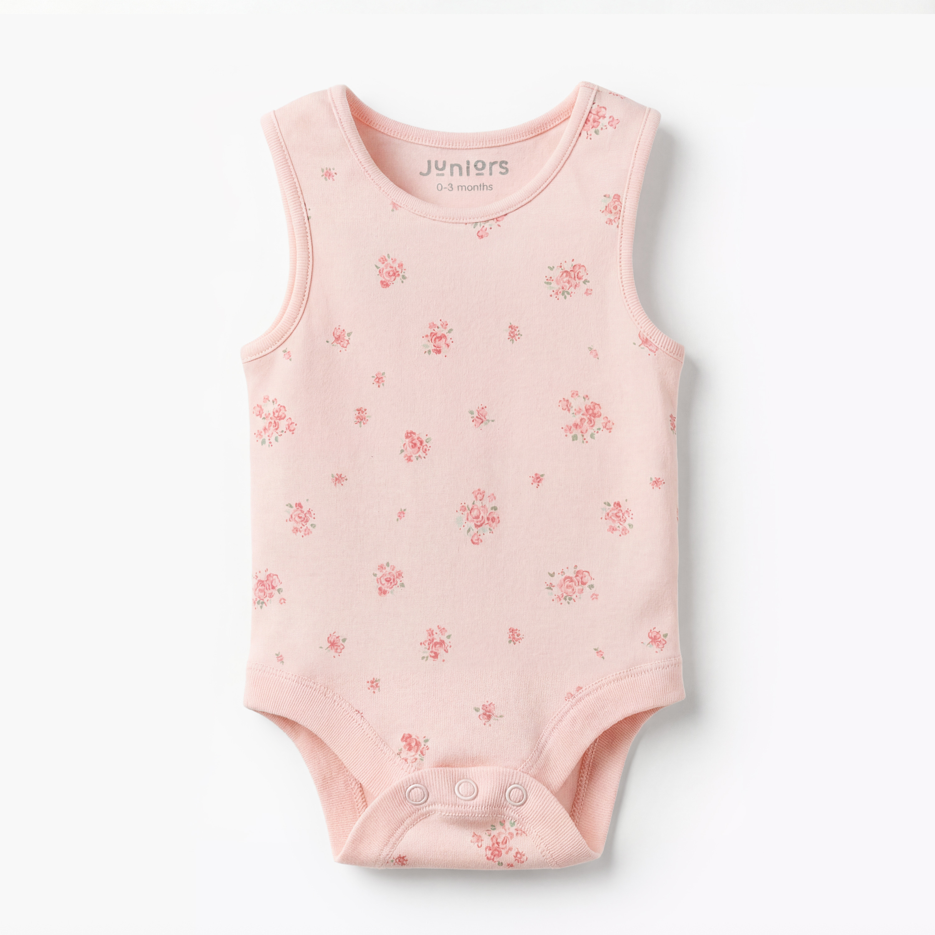 Pack of 7 Juniors Cotton Round Neck Sleeveless Bodysuit with Snap Button Closure-baby-girls-clothing-bodysuits-image-3
