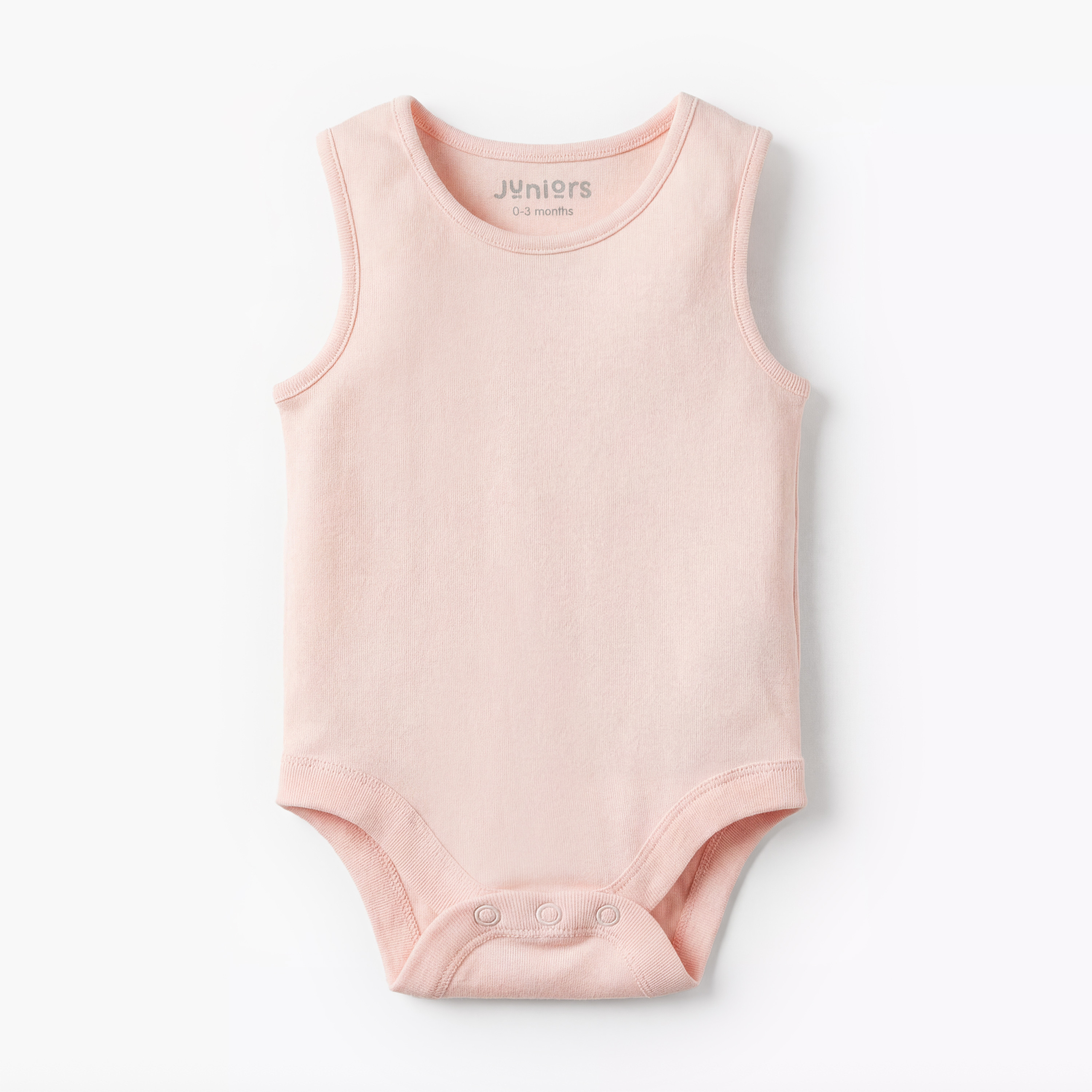 Pack of 7 Juniors Cotton Round Neck Sleeveless Bodysuit with Snap Button Closure-baby-girls-clothing-bodysuits-image-5
