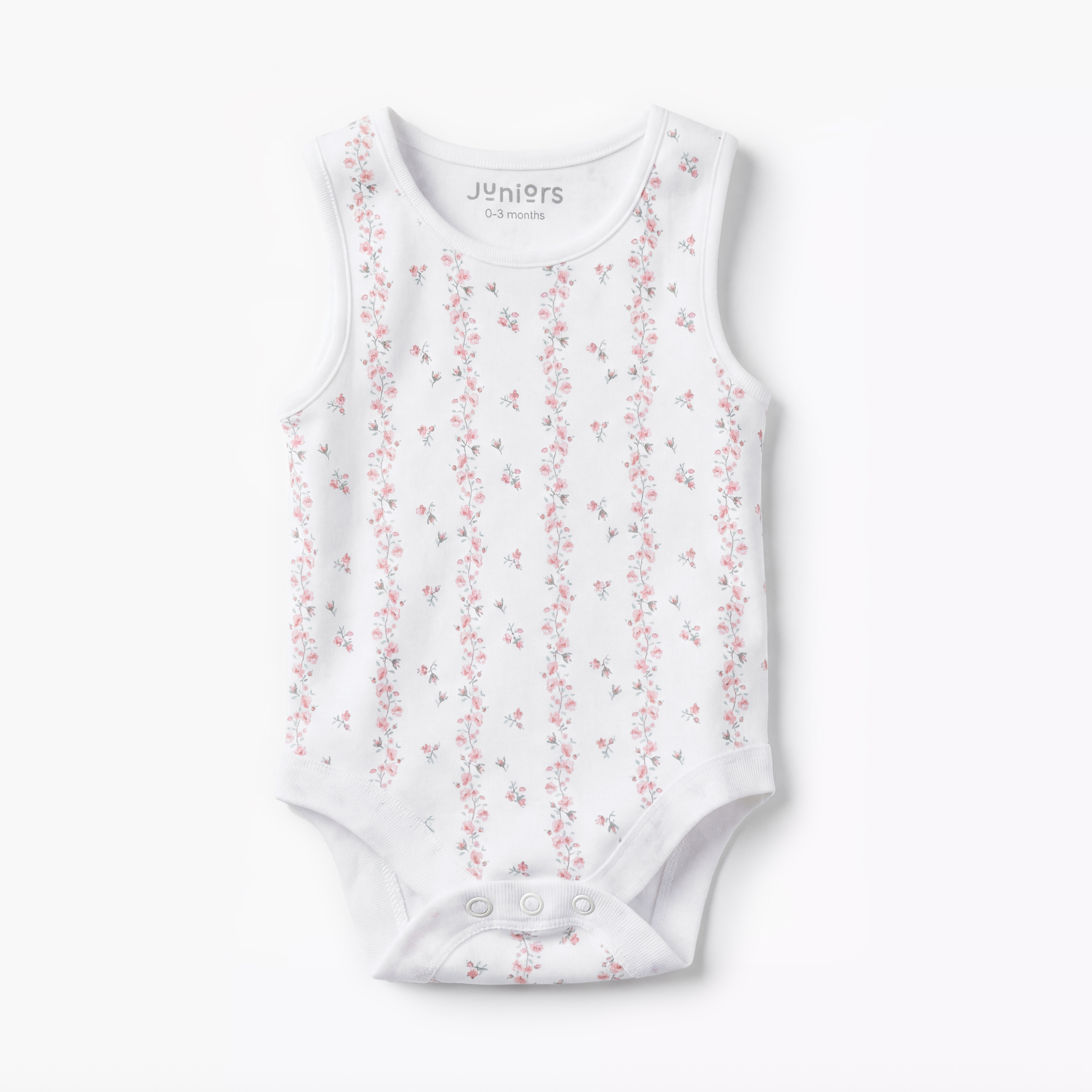 Pack of 7 Juniors Cotton Round Neck Sleeveless Bodysuit with Snap Button Closure-baby-girls-clothing-bodysuits-image-6