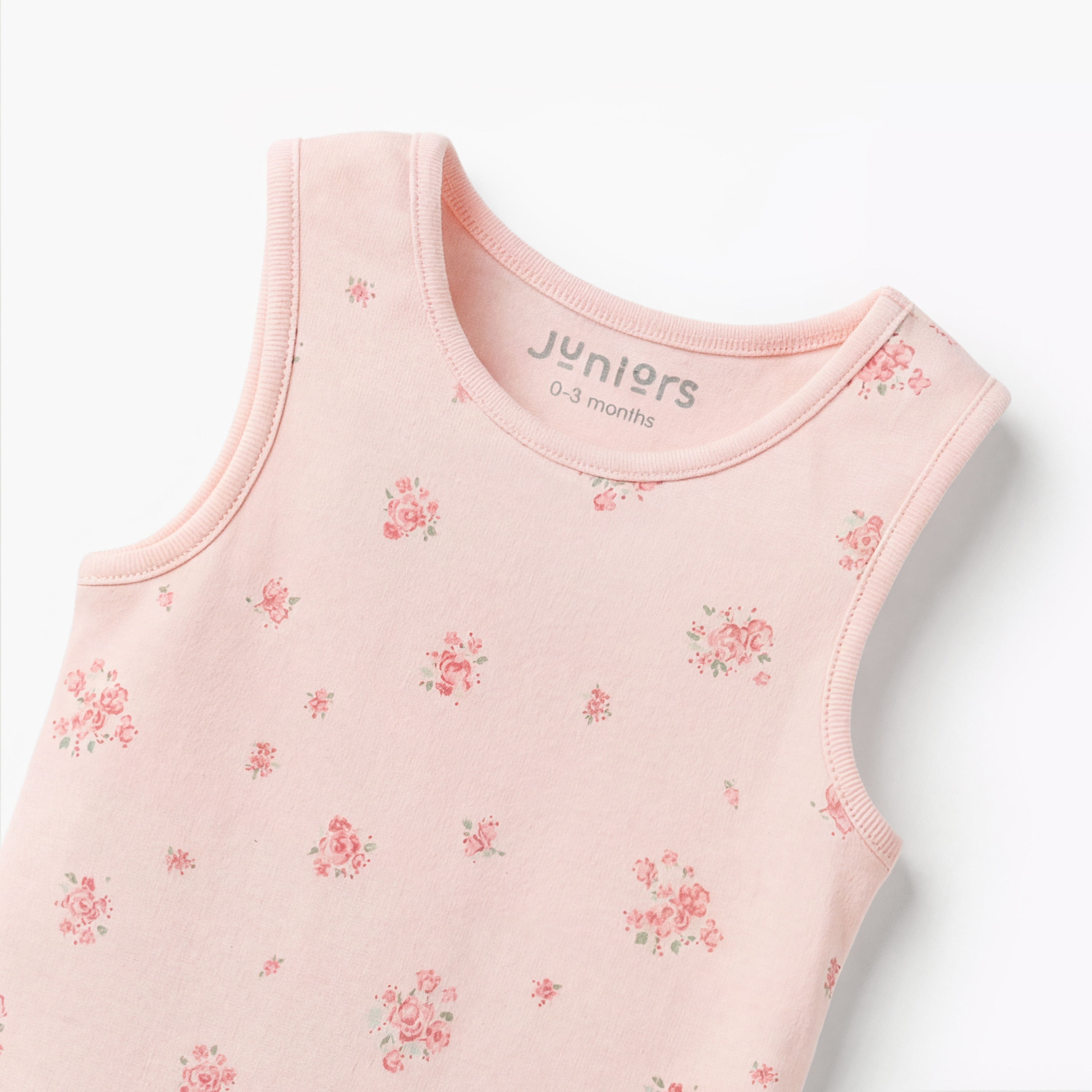 Pack of 7 Juniors Cotton Round Neck Sleeveless Bodysuit with Snap Button Closure-baby-girls-clothing-bodysuits-image-7
