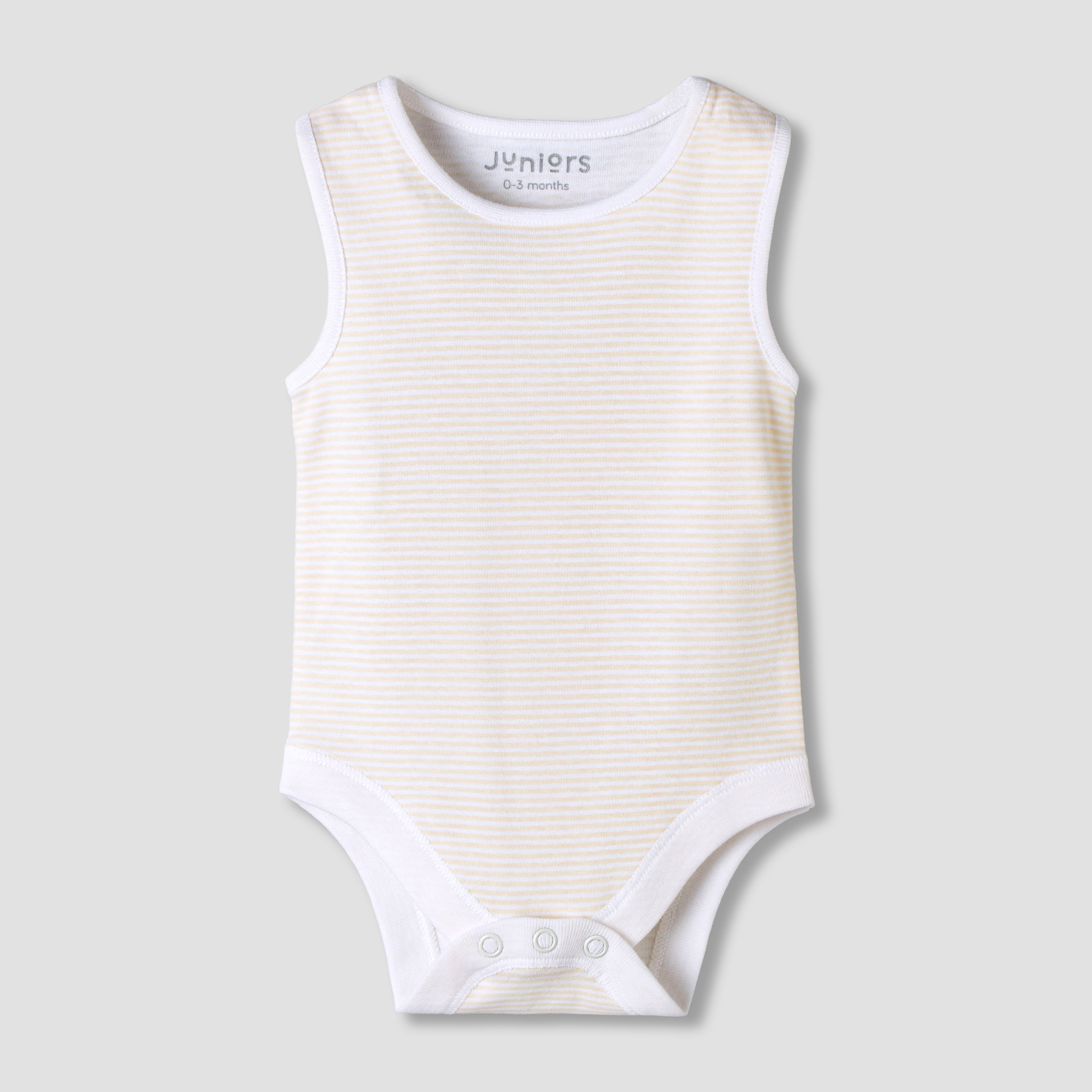 Pack of 7 Juniors Round Neck Sleeveless Bodysuit with Assorted Design-baby-boys-clothing-bodysuits-image-5