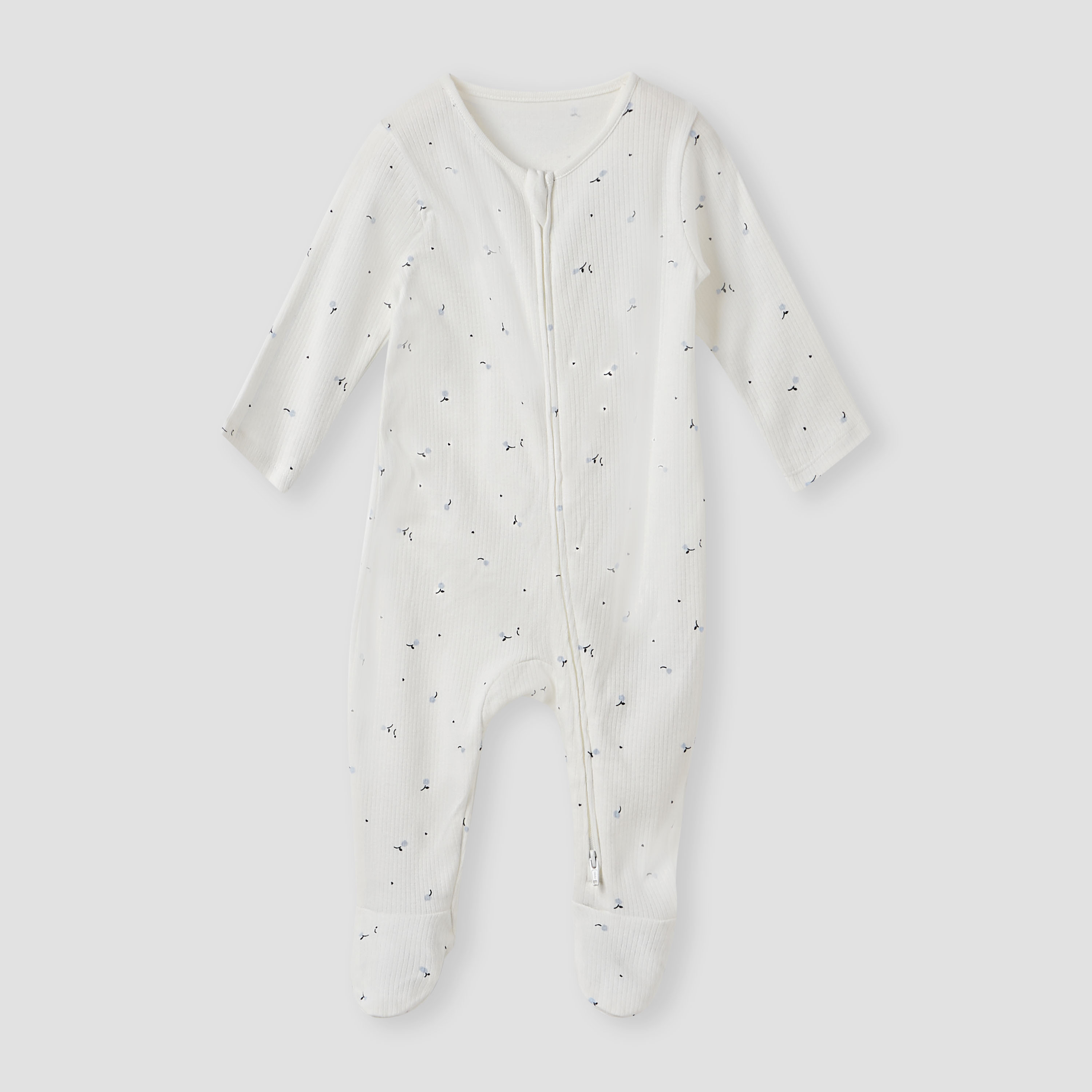 Juniors Printed Sleepsuit with Zip Closure - Set of 3-baby-boys-clothing-nightwear-sleepsuits-image-3