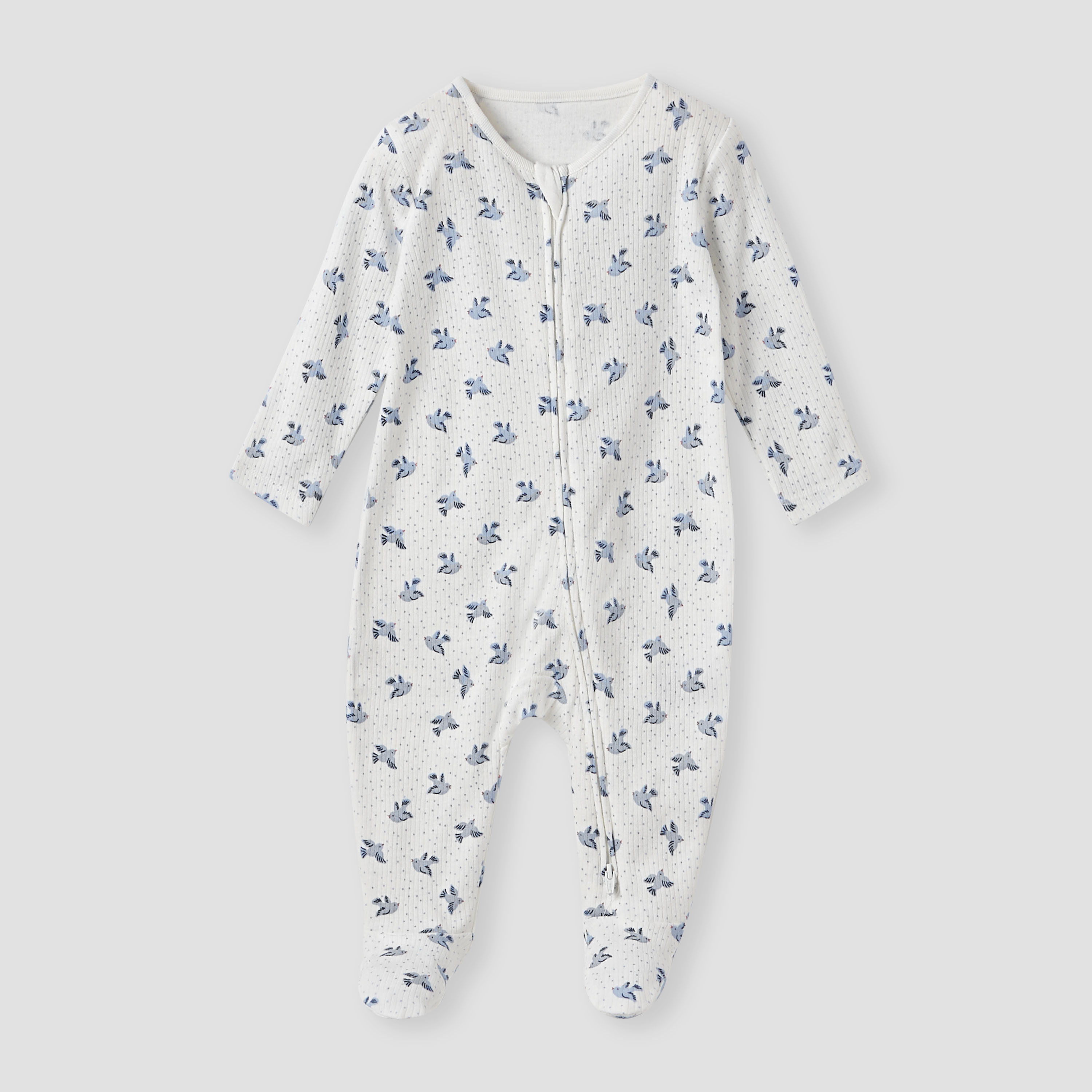 Juniors Printed Sleepsuit with Zip Closure - Set of 3-baby-boys-clothing-nightwear-sleepsuits-image-4