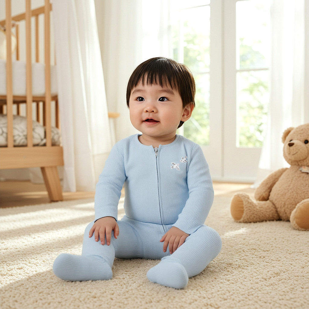 Juniors Printed Sleepsuit with Zip Closure - Set of 3-baby-boys-clothing-nightwear-sleepsuits-image-8