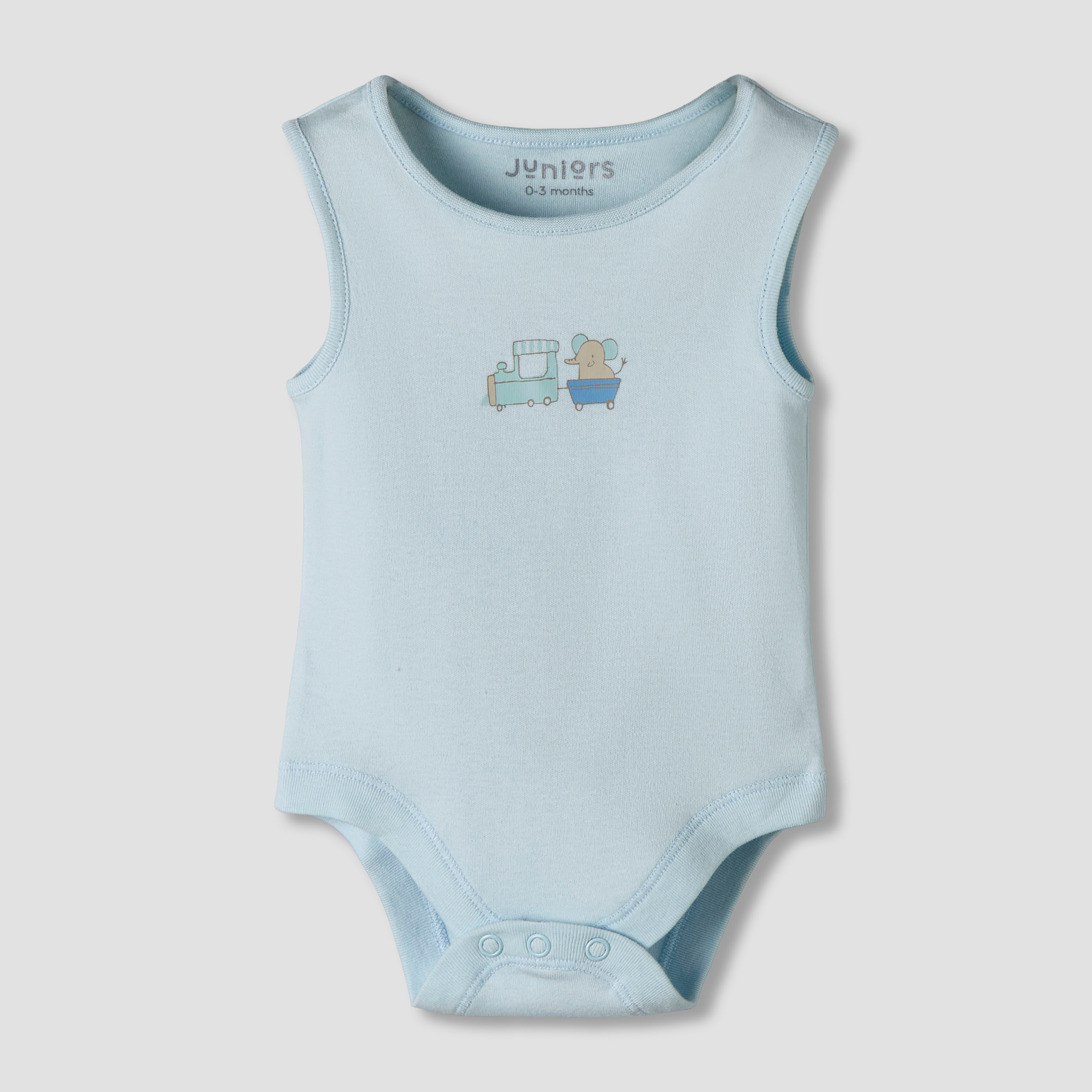 Pack of 7 Juniors Round Neck Sleeveless Bodysuit with Fun Prints-baby-boys-clothing-bodysuits-image-6