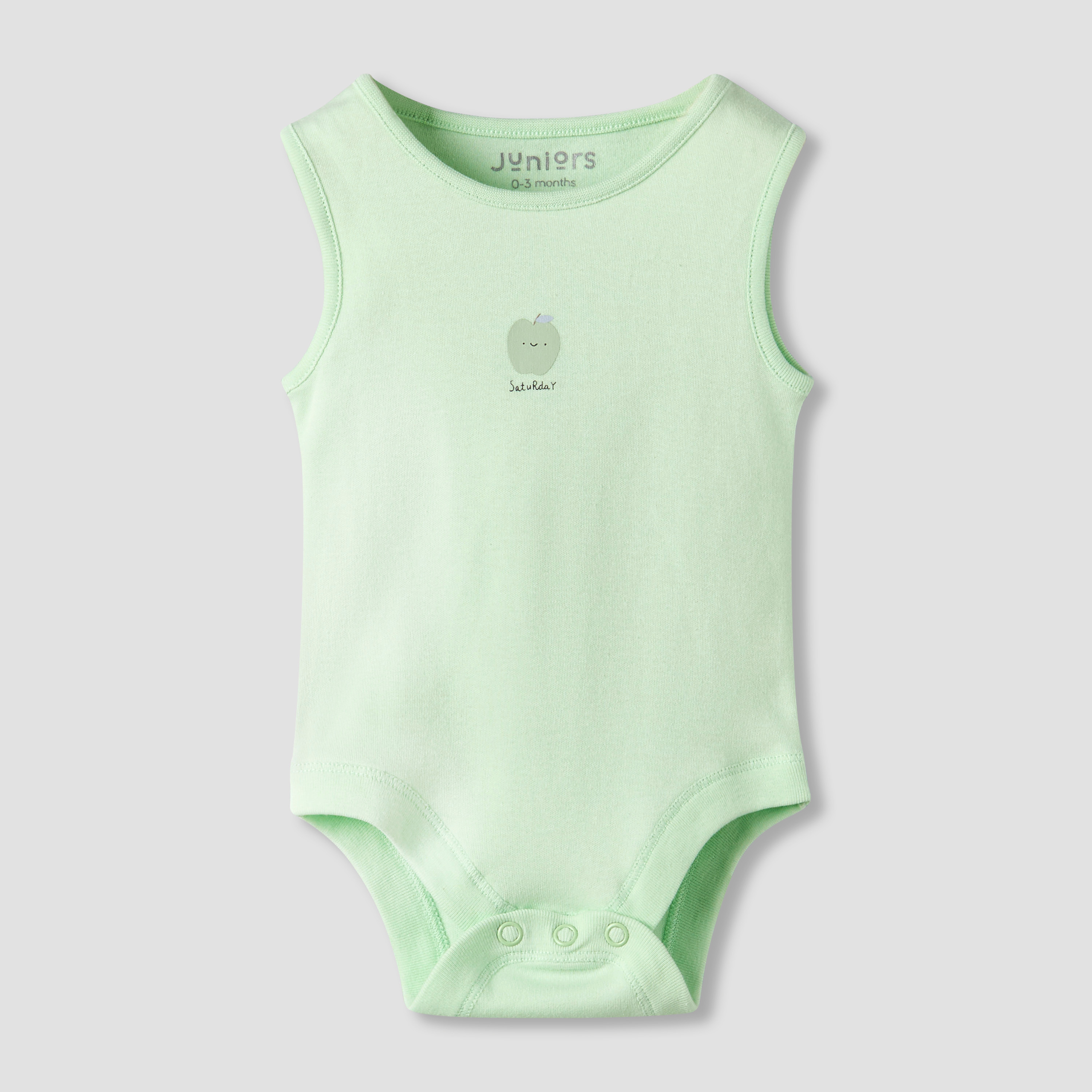 Pack of 7 Juniors Crew Neck Sleeveless Bodysuit with Snap Button Closure-baby-boys-clothing-bodysuits-image-6