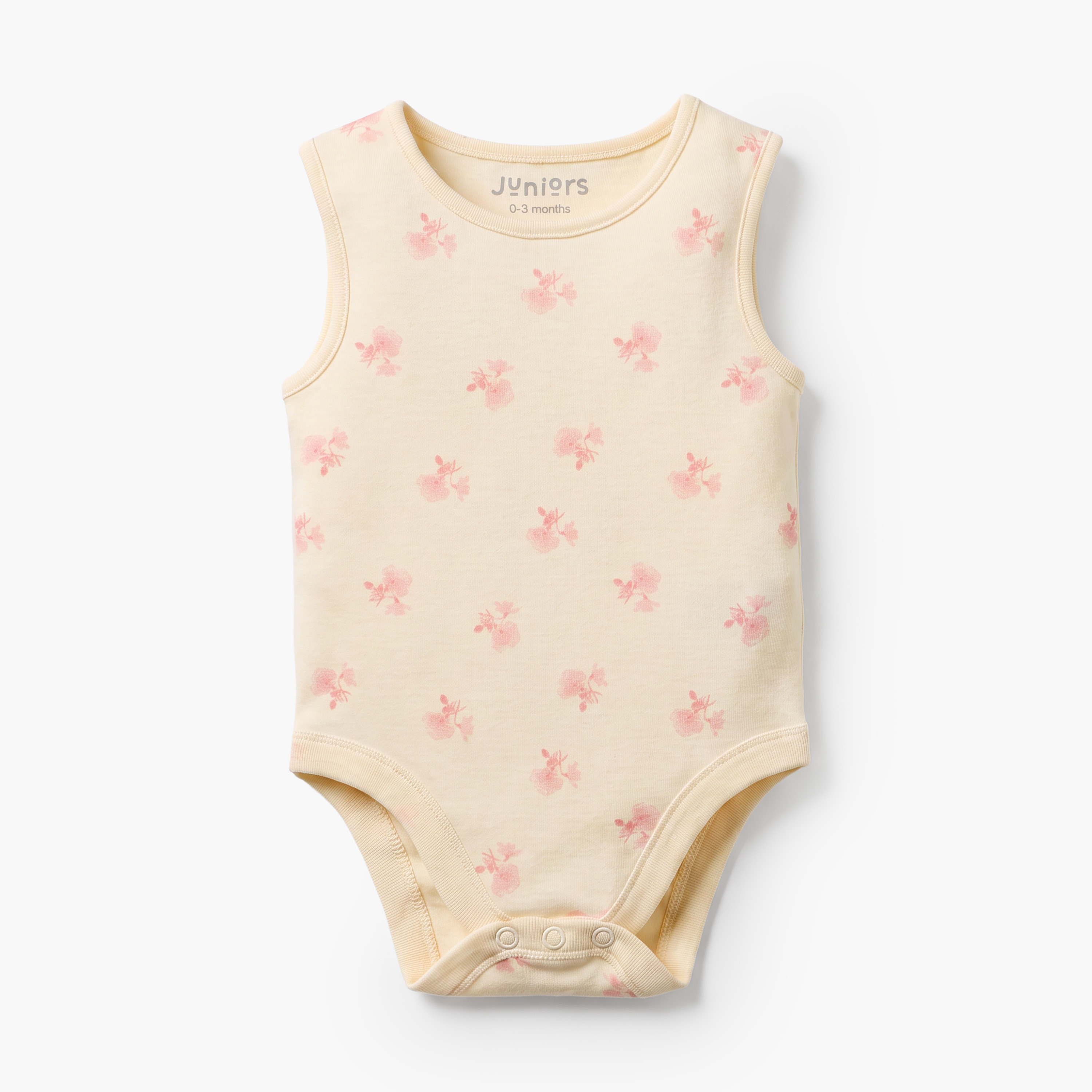 Pack of 7 Juniors Cotton Crew Neck Sleeveless Bodysuit with Floral Print-baby-girls-clothing-bodysuits-image-6