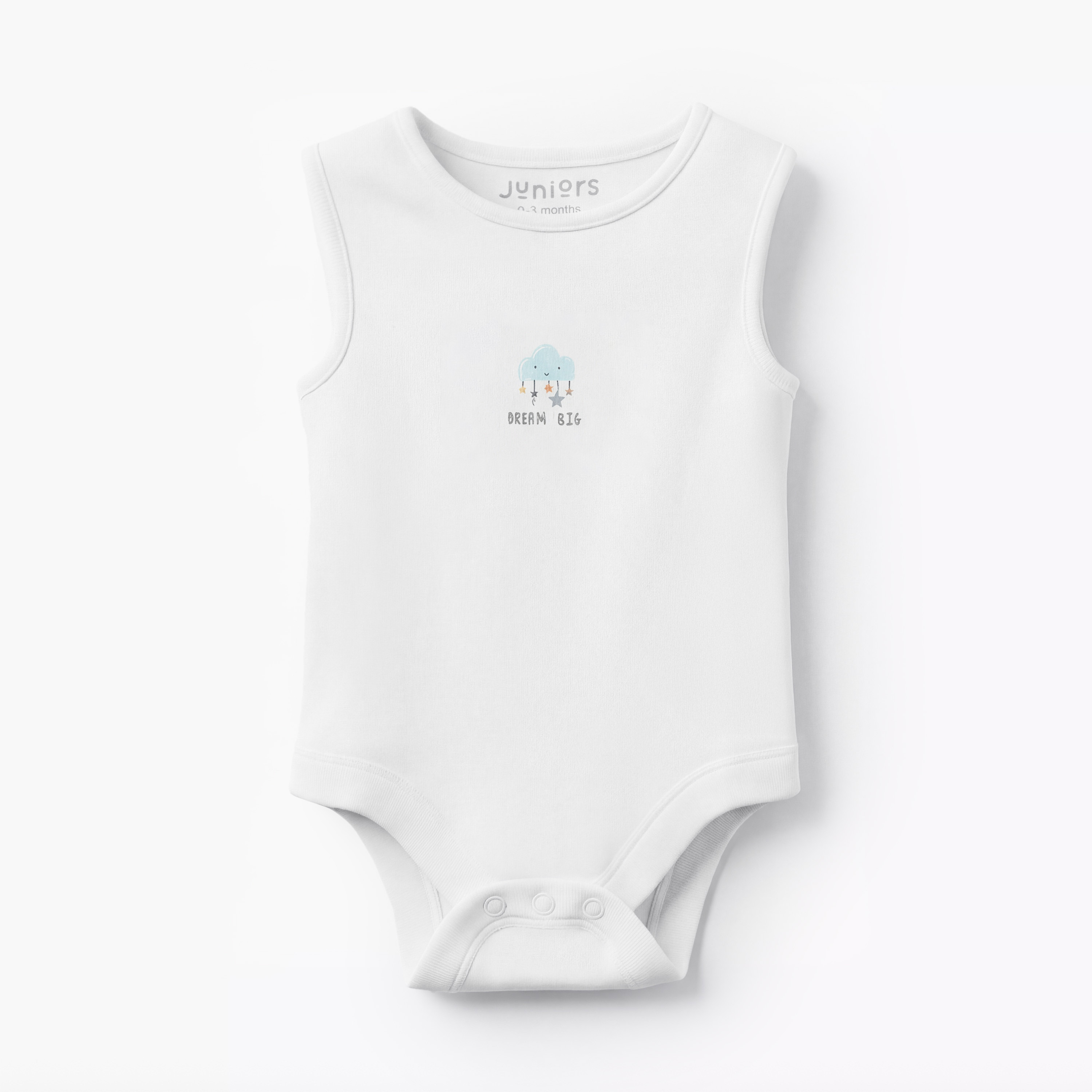 Pack of 7 Juniors Round Neck Sleeveless Bodysuit with Snap Button Closure-baby-boys-clothing-bodysuits-image-3