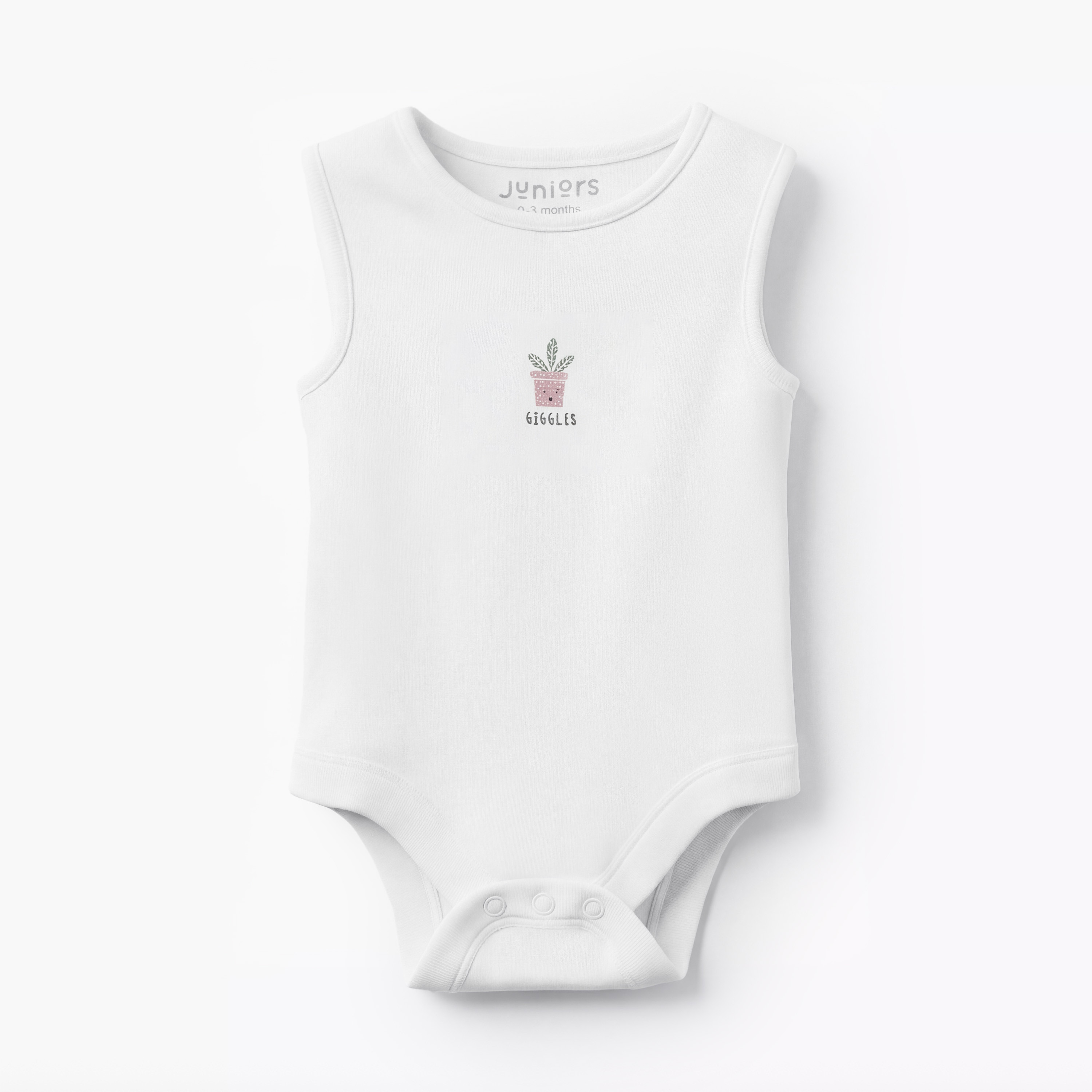 Pack of 7 Juniors Round Neck Sleeveless Bodysuit with Snap Button Closure-baby-boys-clothing-bodysuits-image-6