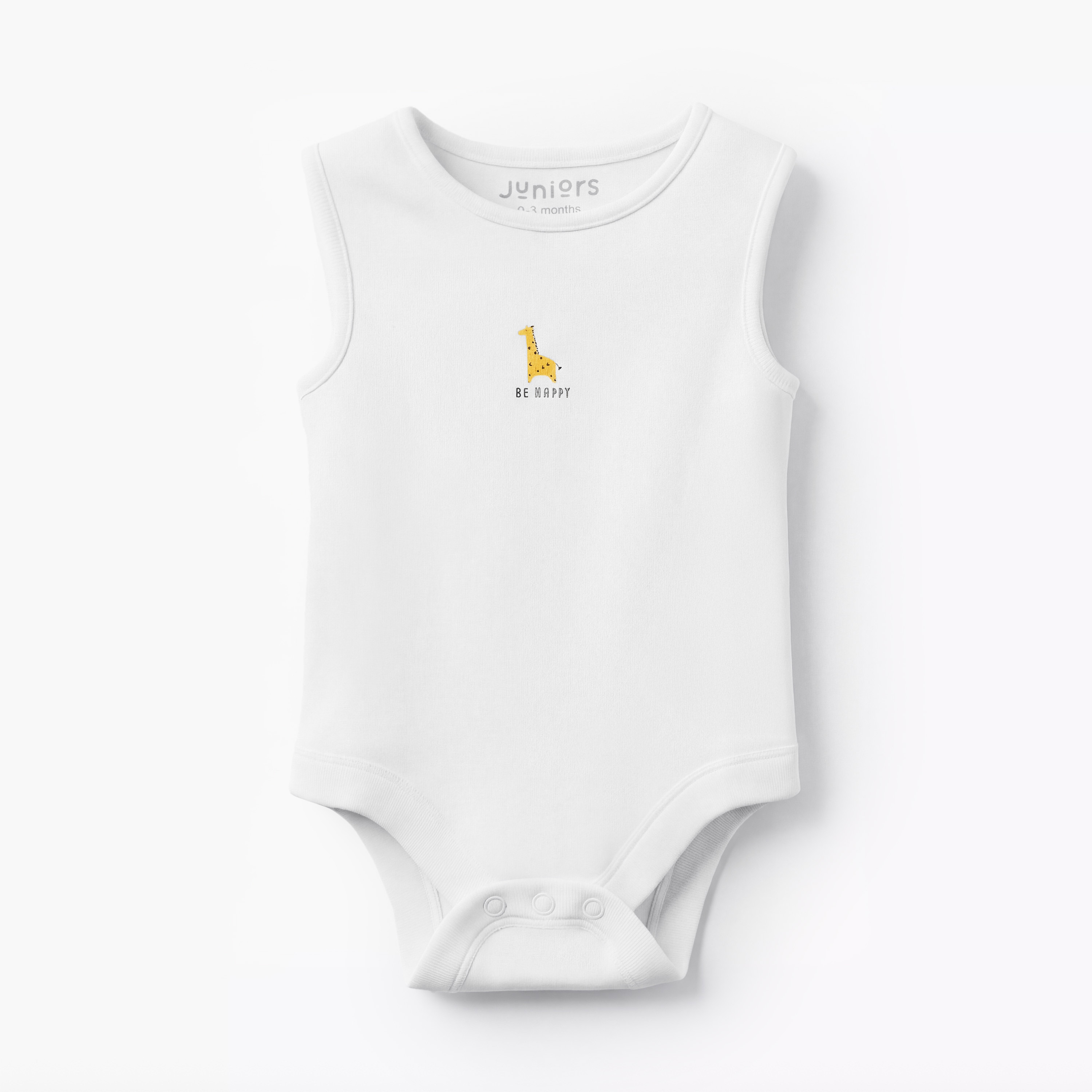 Pack of 7 Juniors Round Neck Sleeveless Bodysuit with Snap Button Closure-baby-boys-clothing-bodysuits-image-8