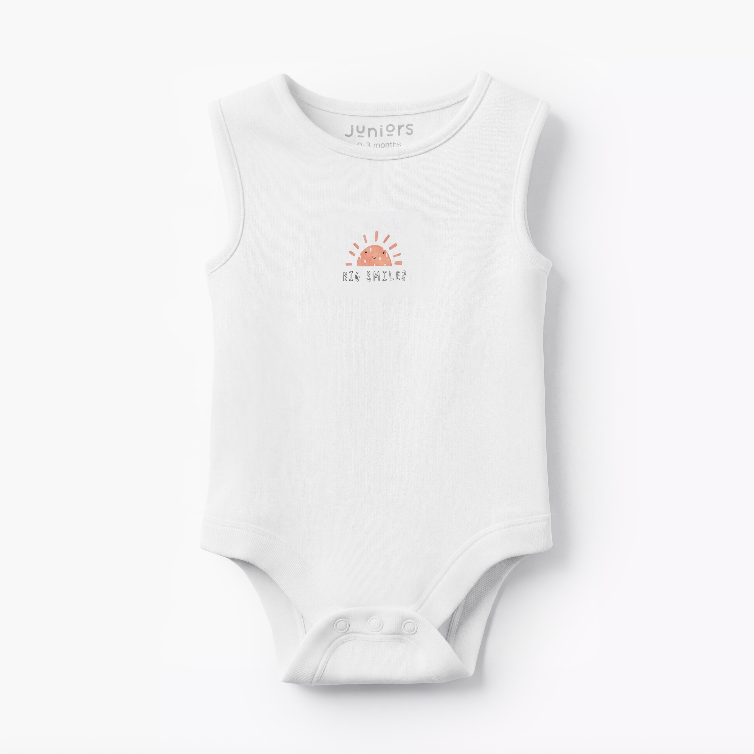 Pack of 7 Juniors Round Neck Sleeveless Bodysuit with Snap Button Closure-baby-boys-clothing-bodysuits-image-9