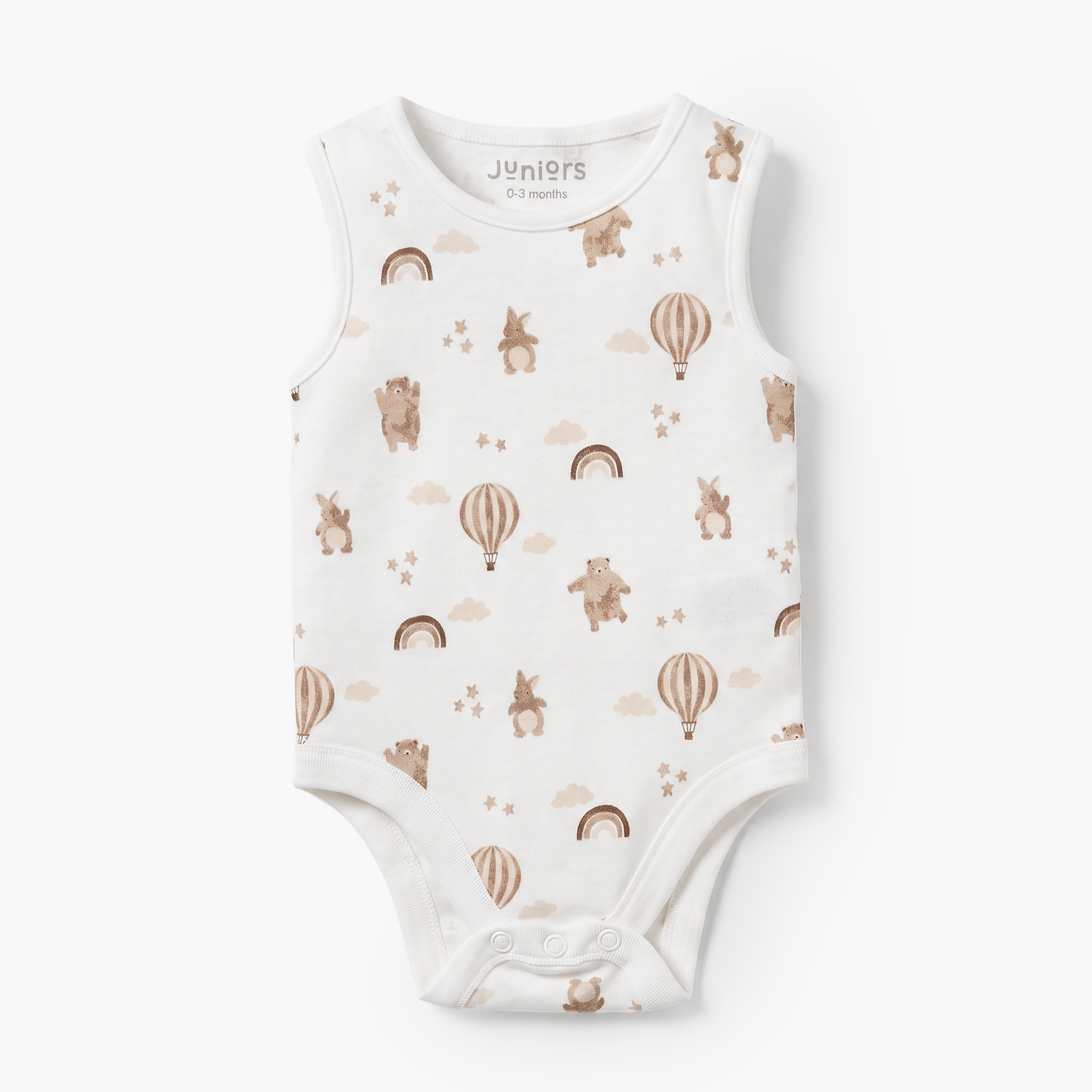 Pack of 7 Juniors Crew Neck Sleeveless Bodysuit with Assorted Print-baby-boys-clothing-bodysuits-image-8