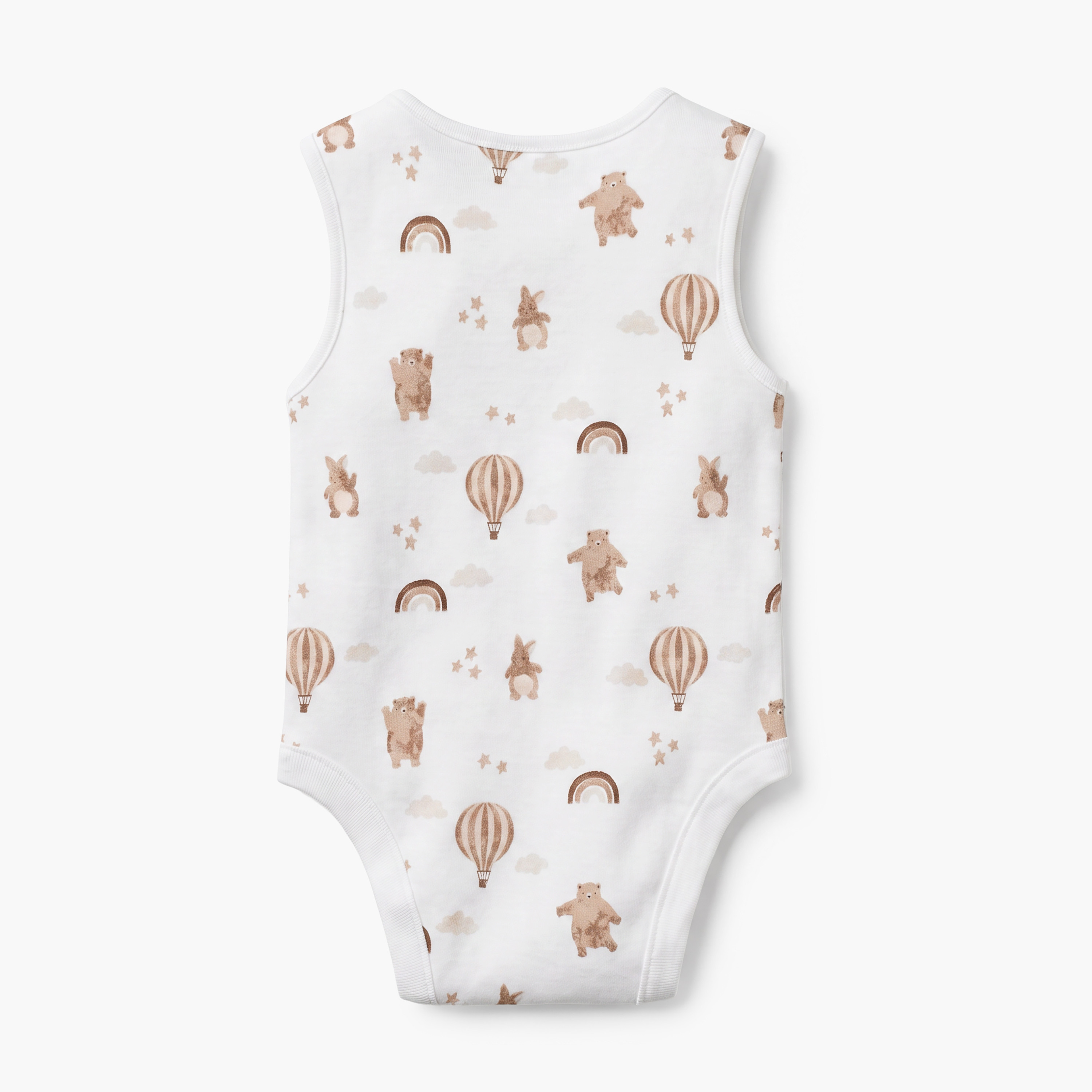 Pack of 7 Juniors Crew Neck Sleeveless Bodysuit with Assorted Print-baby-boys-clothing-bodysuits-image-9