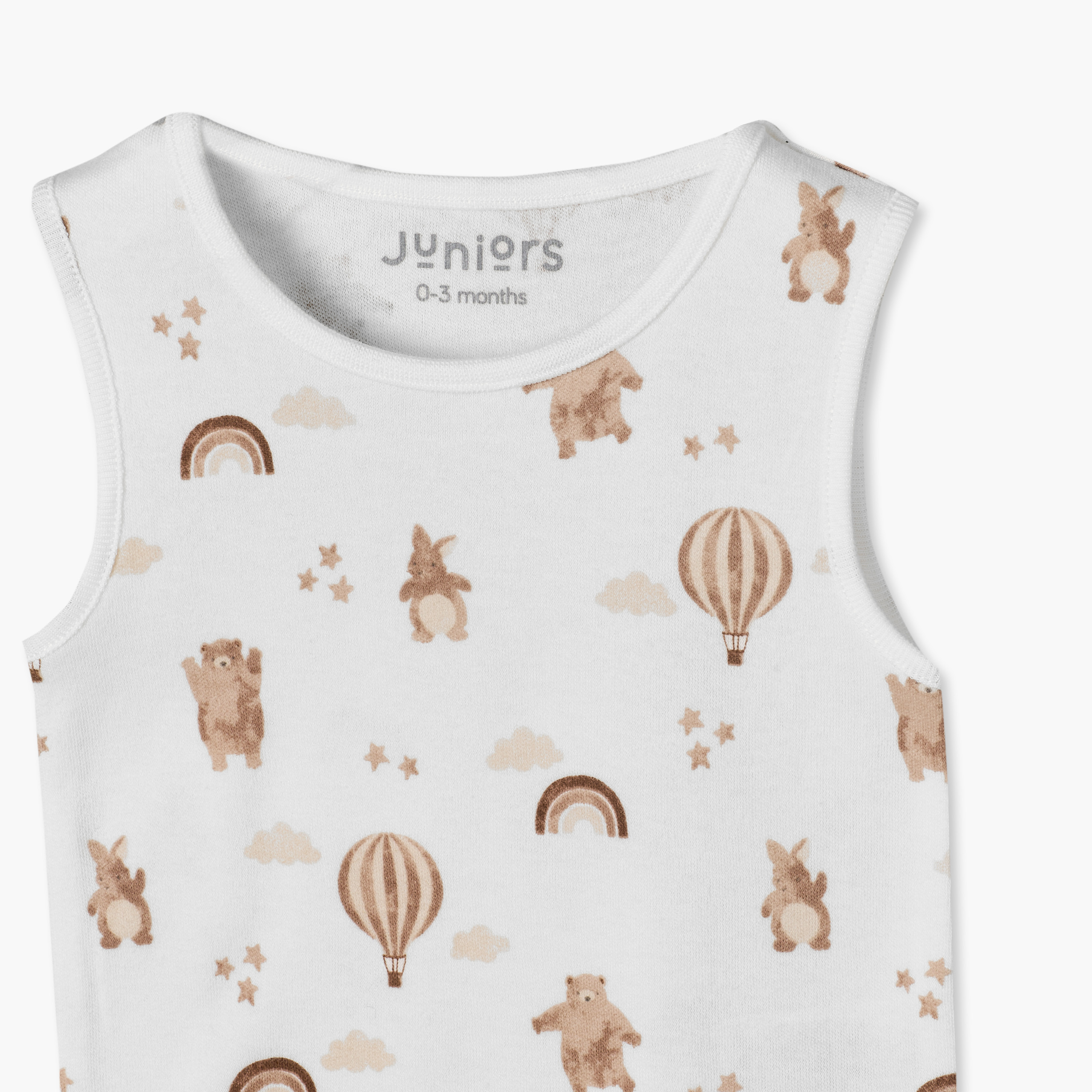 Pack of 7 Juniors Crew Neck Sleeveless Bodysuit with Assorted Print-baby-boys-clothing-bodysuits-image-10