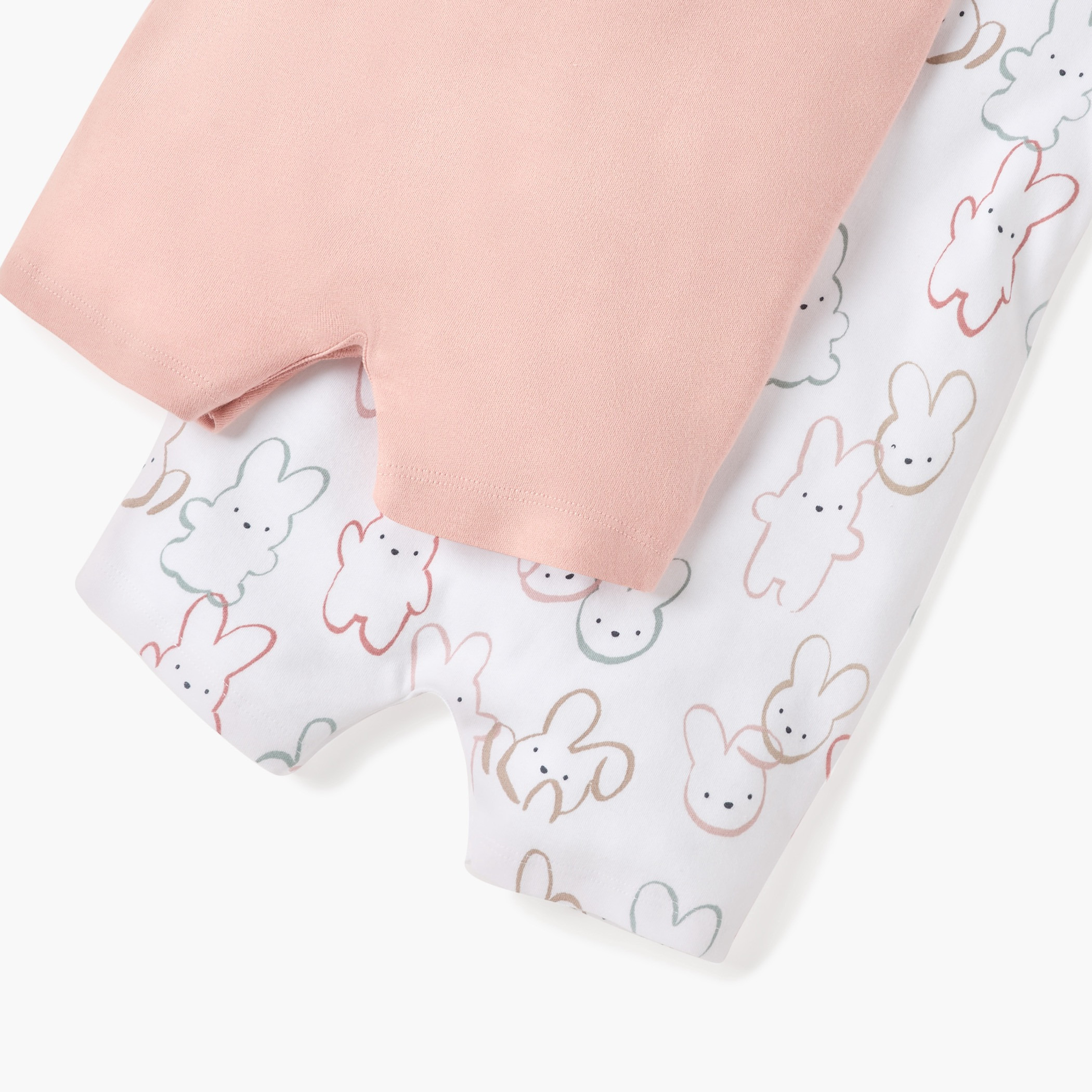 Juniors Printed Romper with Short Sleeves - Set of 2-baby-girls-clothing-rompers-image-5