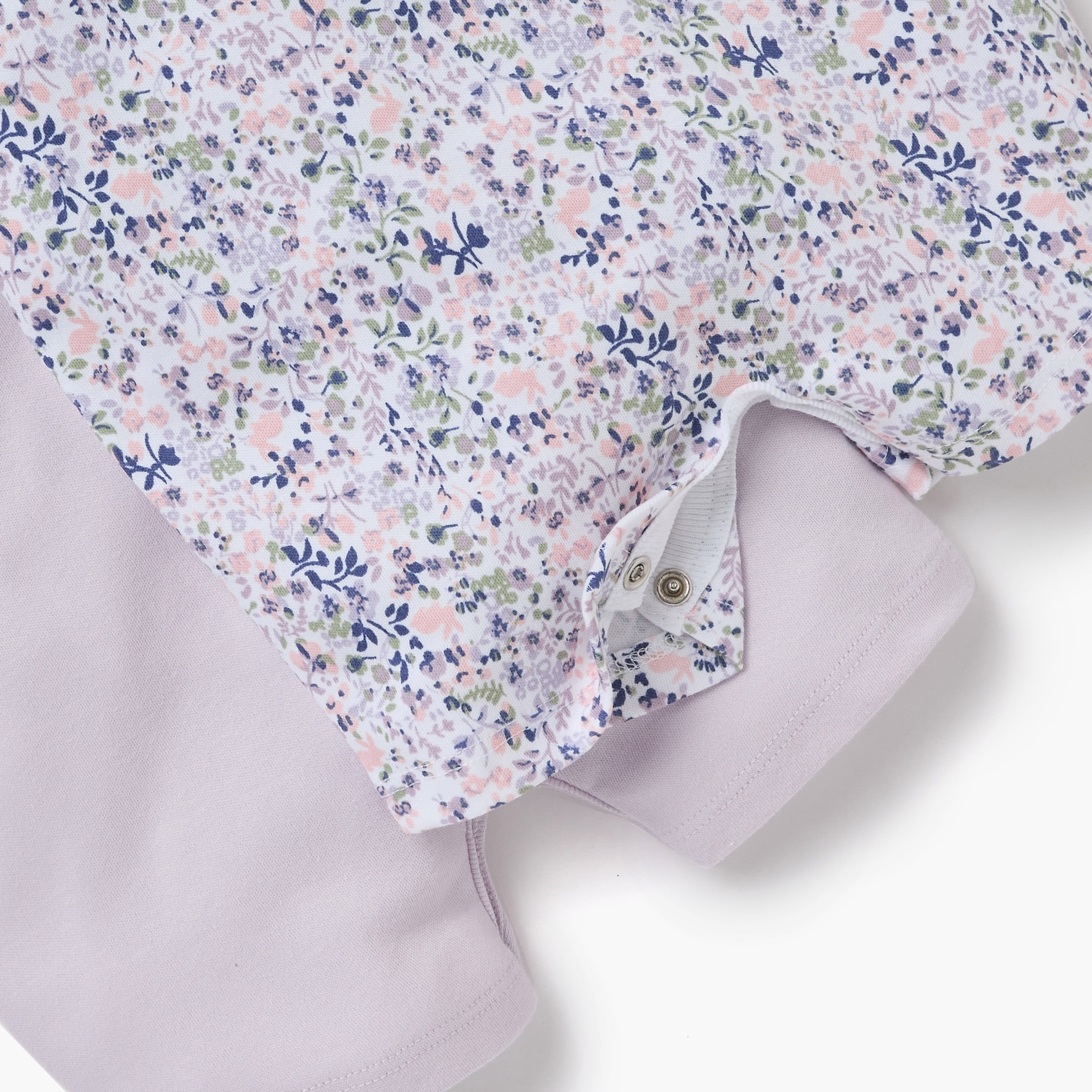 أفرولات بطبعات وأكمام قصيرة من جونيورز - طقم من قطعتين-baby-girls-clothing-rompers-image-5