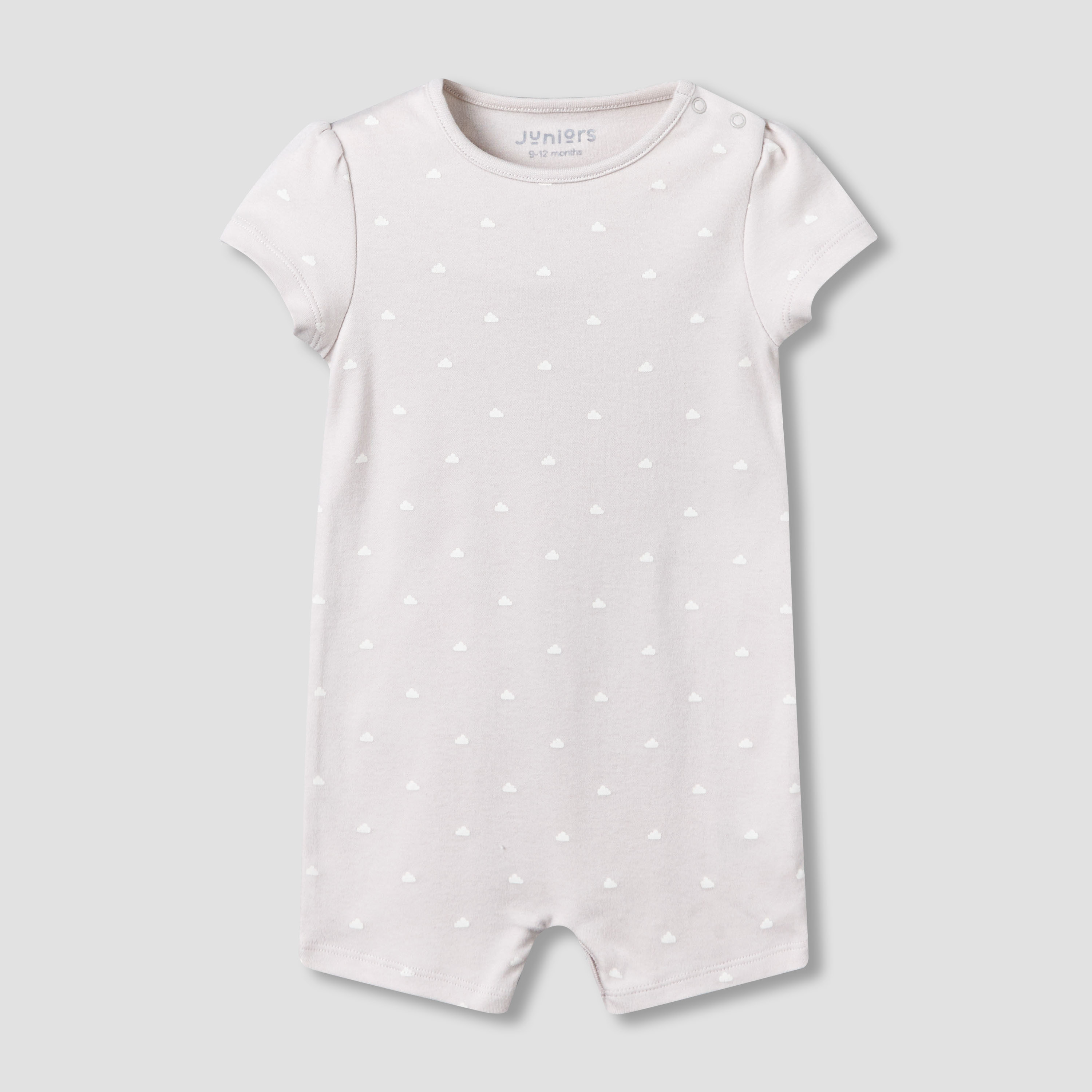 Pack of 2 Juniors Round Neck Short Sleeves Romper with Print-baby-girls-clothing-rompers-image-2