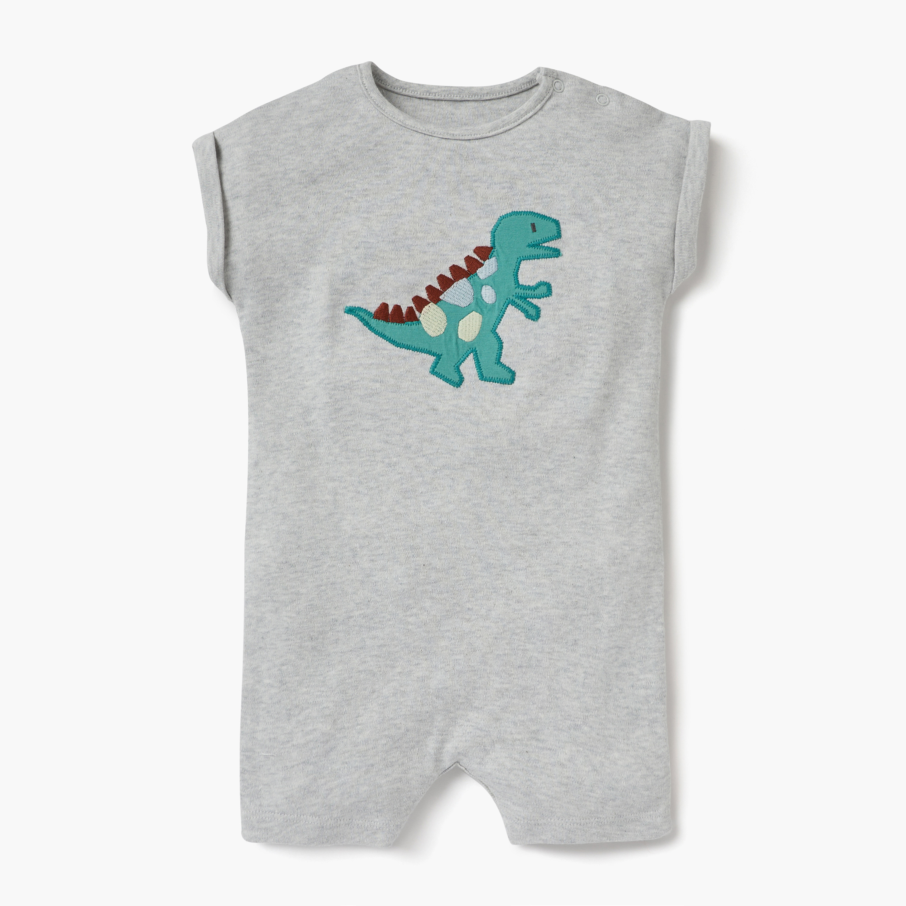 Juniors Dinosaur Detail Romper with Short Sleeves - Set of 2-baby-boys-clothing-rompers-image-3