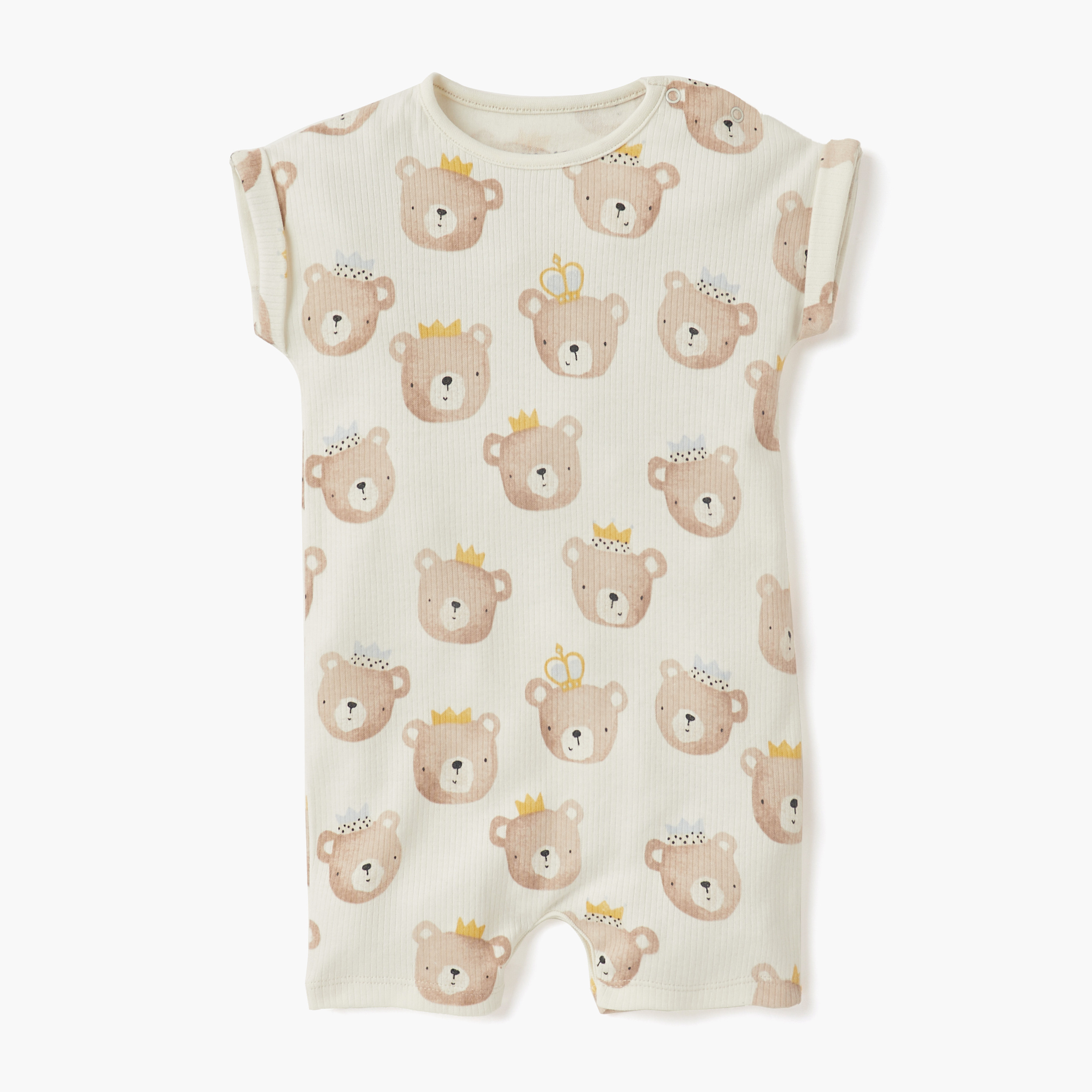 أفرولات بطبعات وأكمام قصيرة من جونيورز - طقم من قطعتين-baby-boys-clothing-rompers-image-4